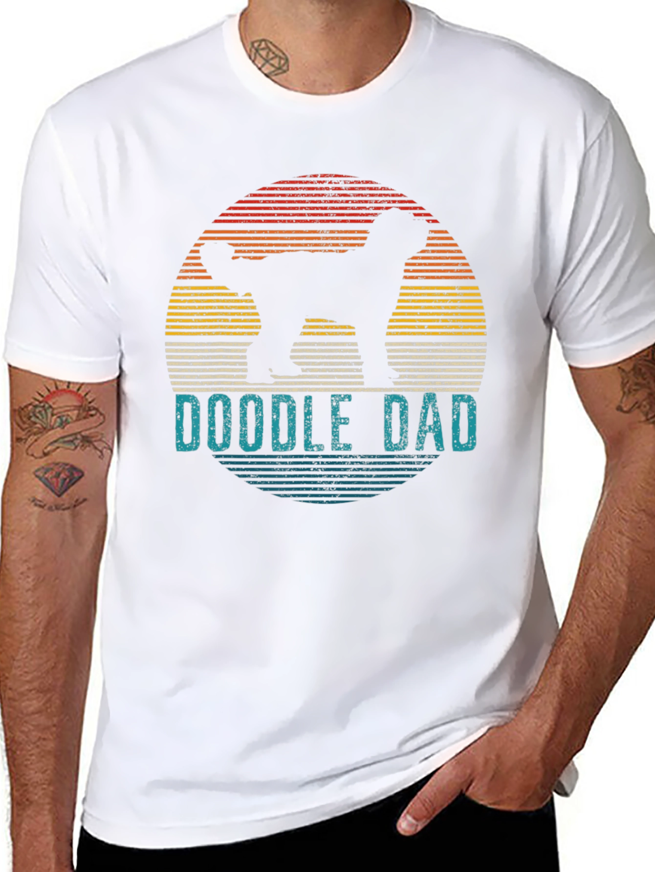 Doodle Dad T-Shirt - Retro Dog Lover Tee