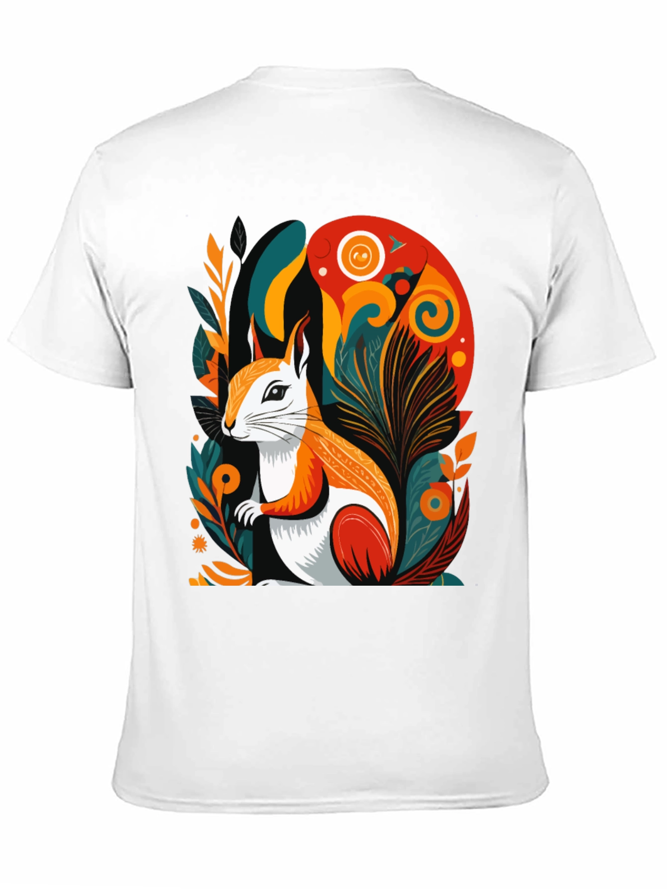 Squirrel Art Graphic Tee - Modern Style