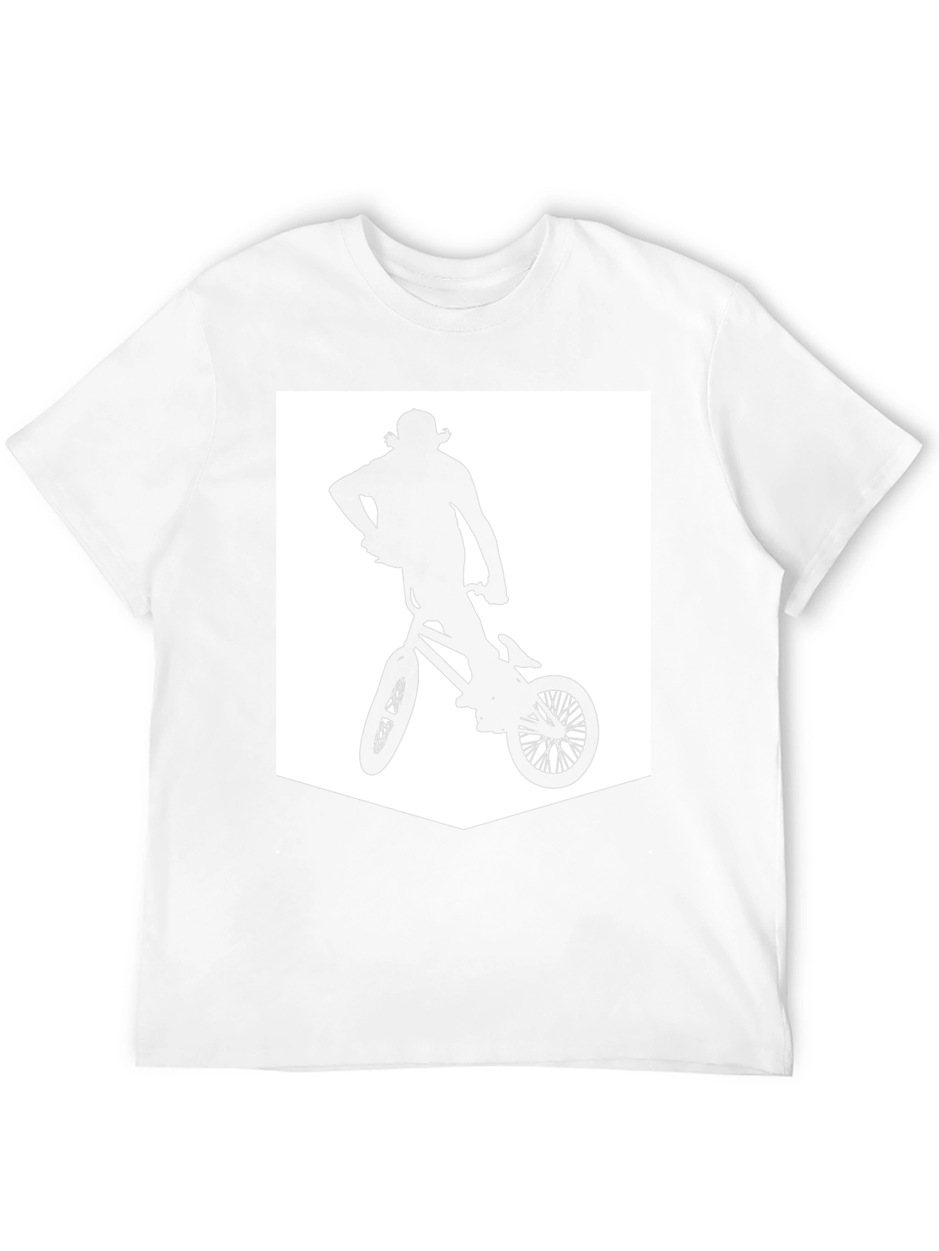 BMX Rider Graphic Tee - Black Casual T-Shirt