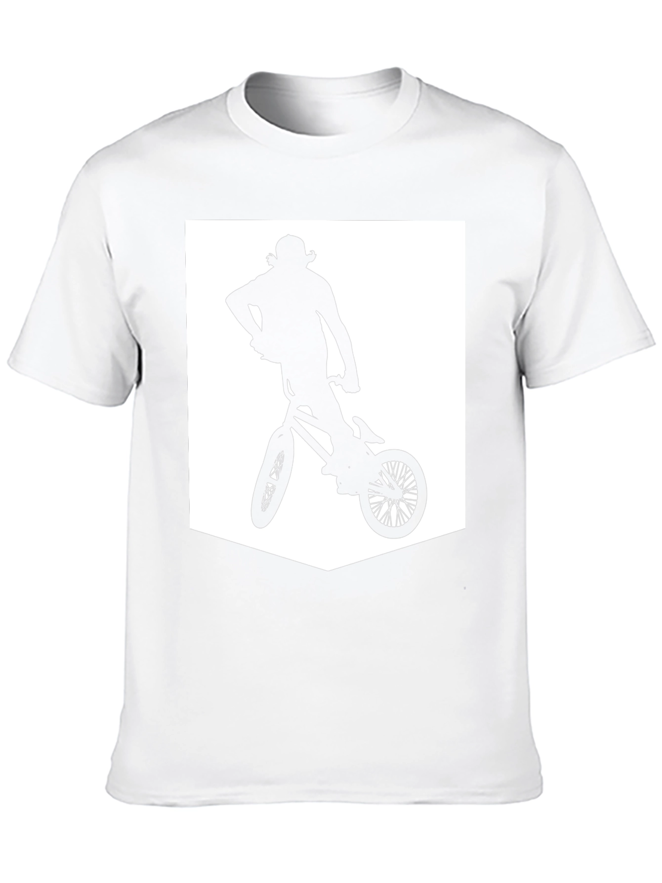 BMX Rider Graphic Tee - Black Casual T-Shirt