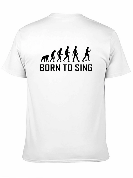Born to Sing Evolution Black Graphic Tee