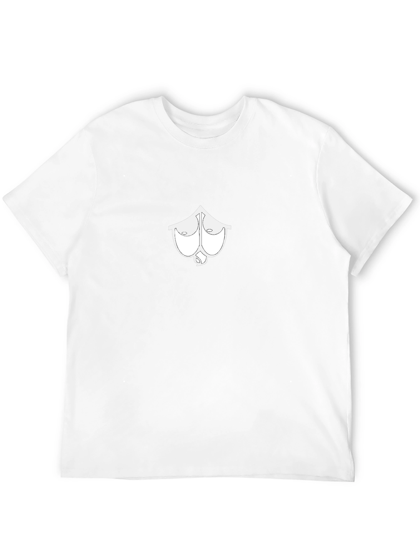Mens Black T-Shirt with Boobs Ace Spade Graphic Print