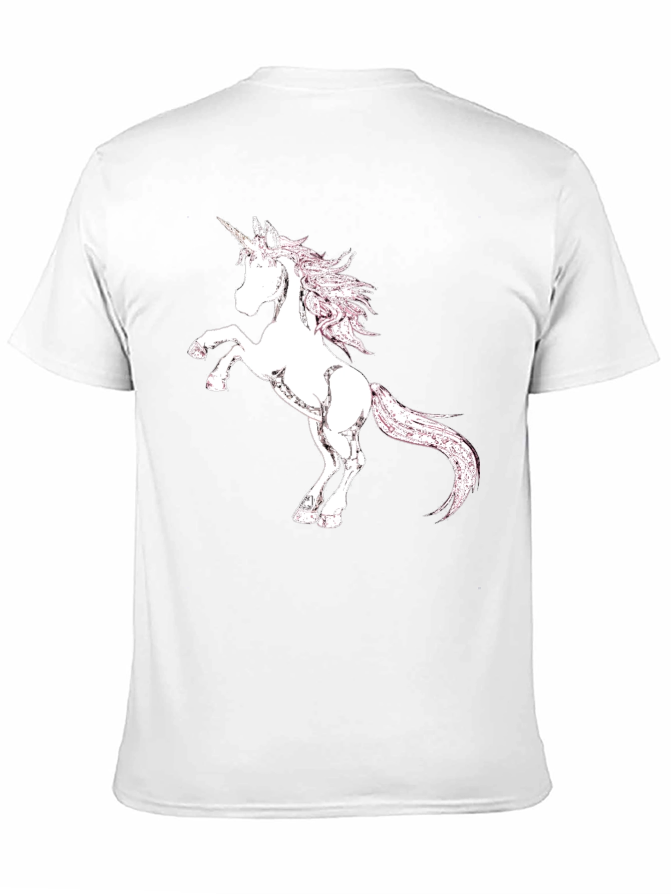 Unicorn Graphic Print Black T-Shirt