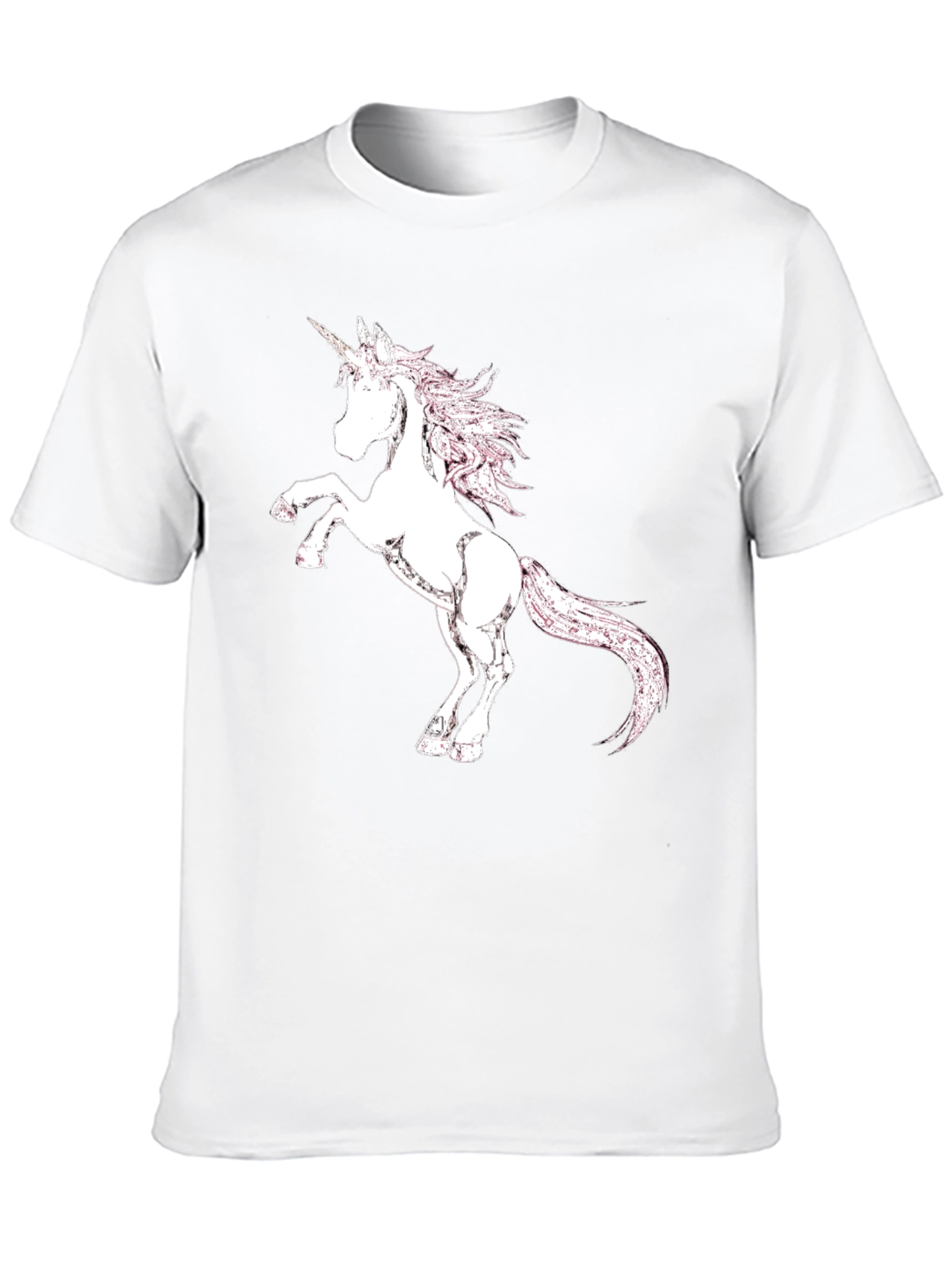 Unicorn Graphic Print Black T-Shirt