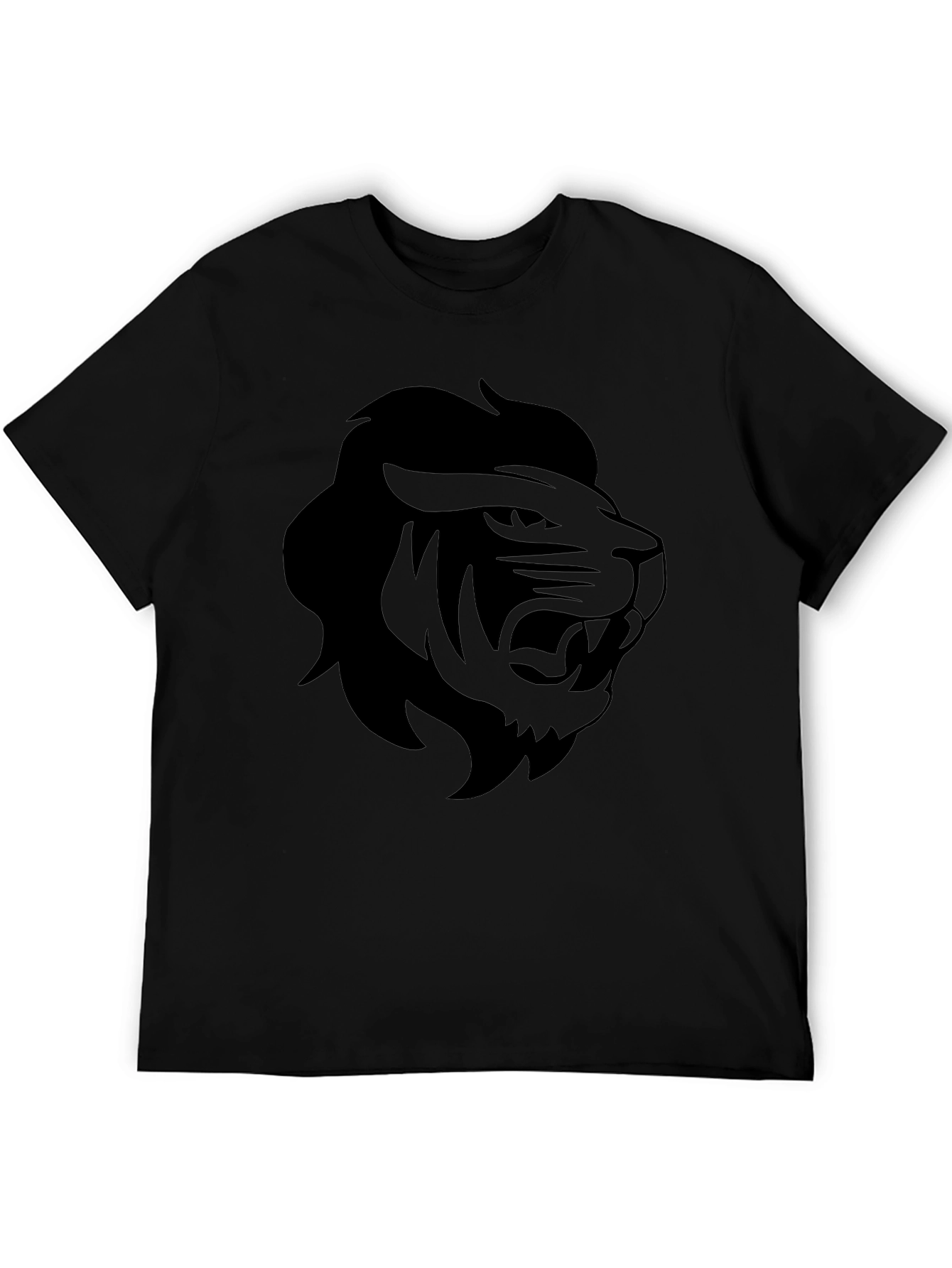 Black Lion Graphic Tee - Mens Casual Shirt