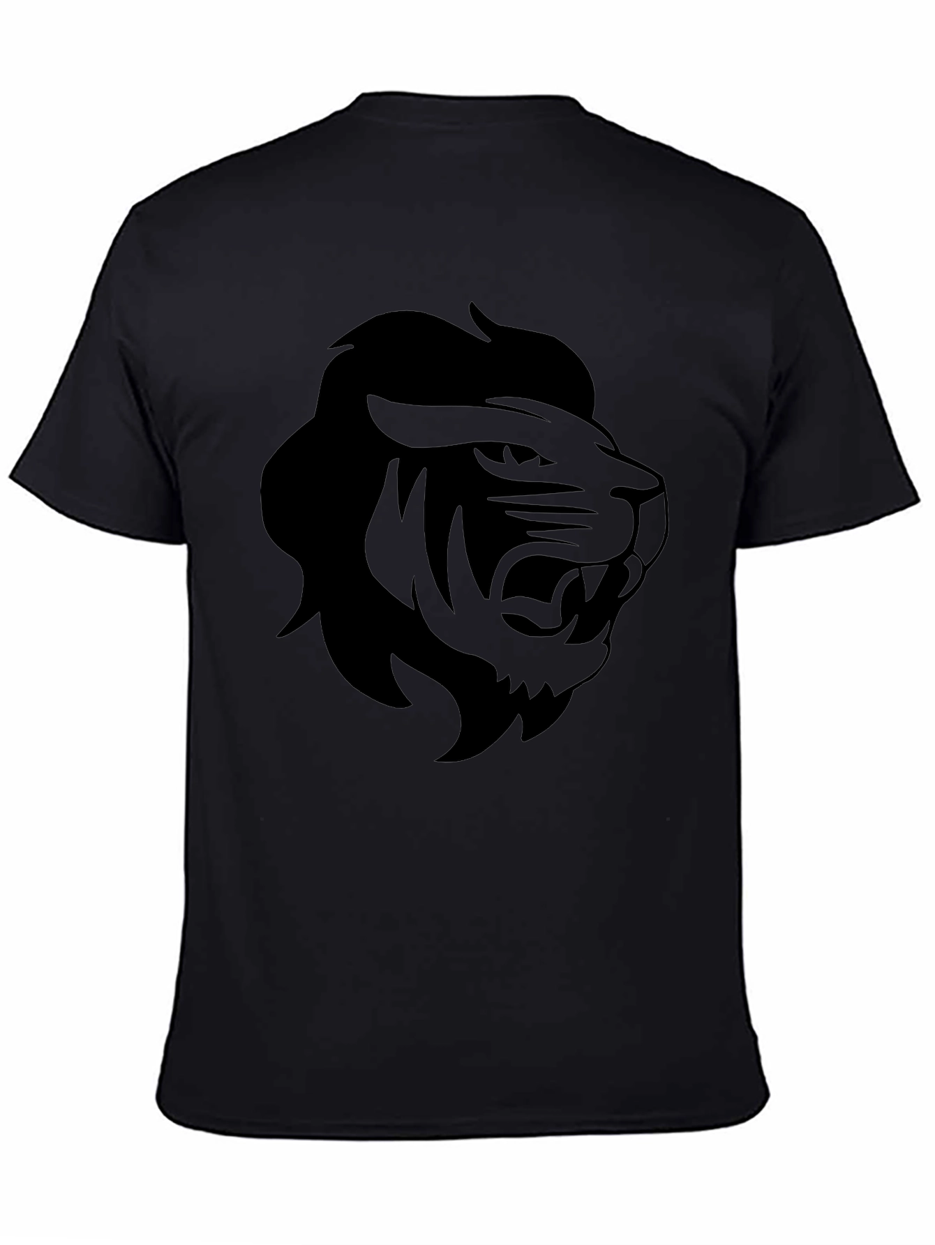 Black Lion Graphic Tee - Mens Casual Shirt