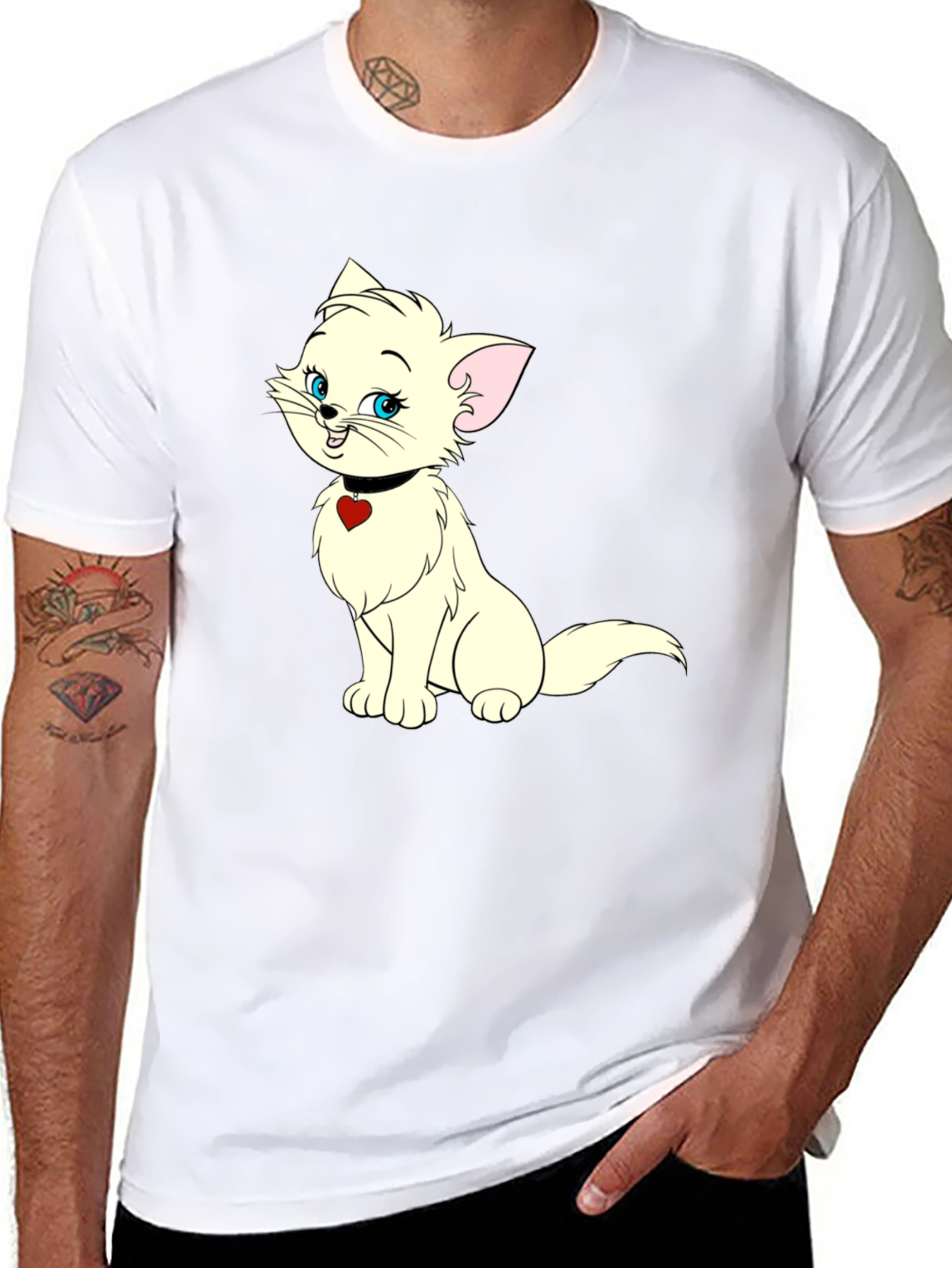 Marie Cat T-Shirt - Aristocats Cartoon Tee
