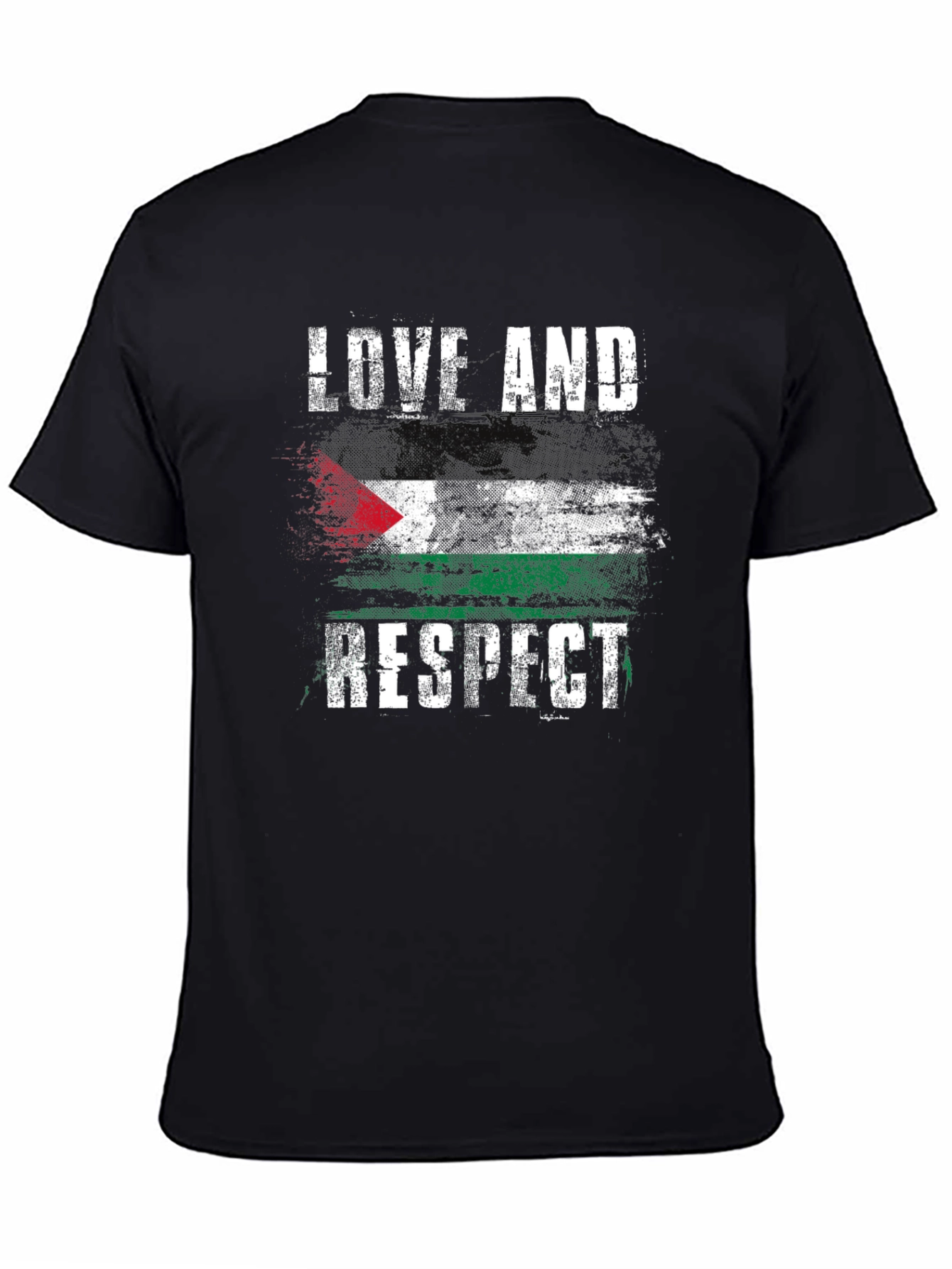 Love and Respect Palestine Flag Graphic T-Shirt