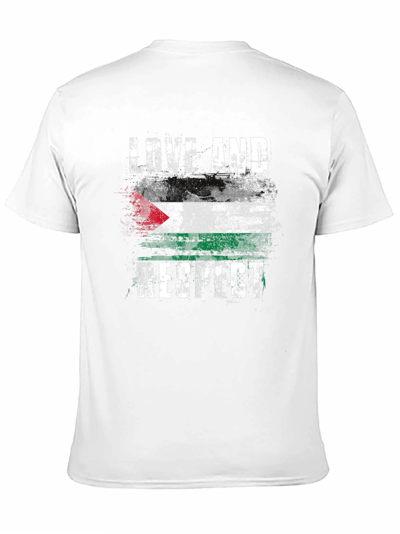 Love and Respect Palestine Flag Graphic T-Shirt