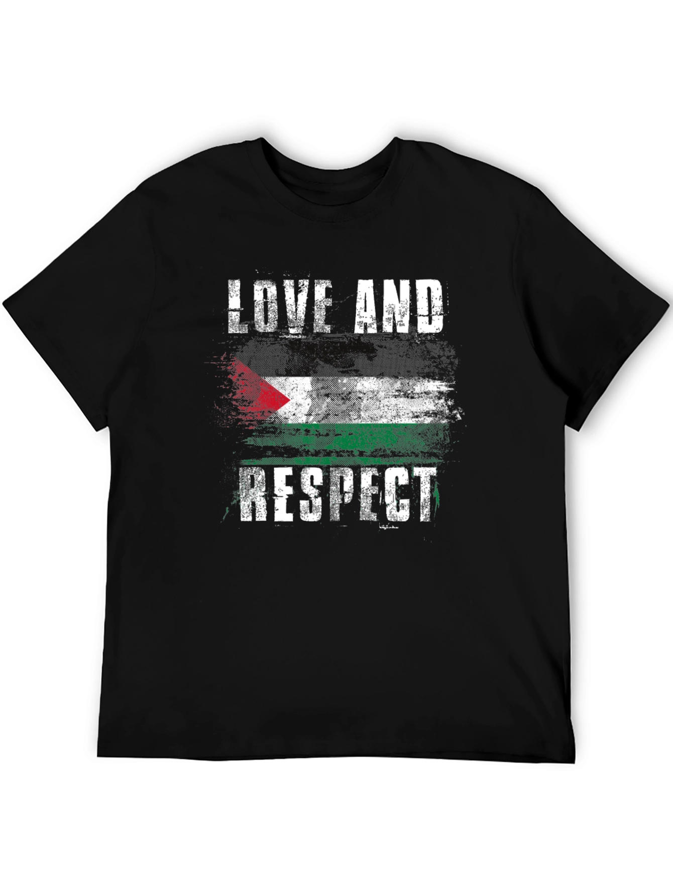 Love and Respect Palestine Flag Graphic T-Shirt