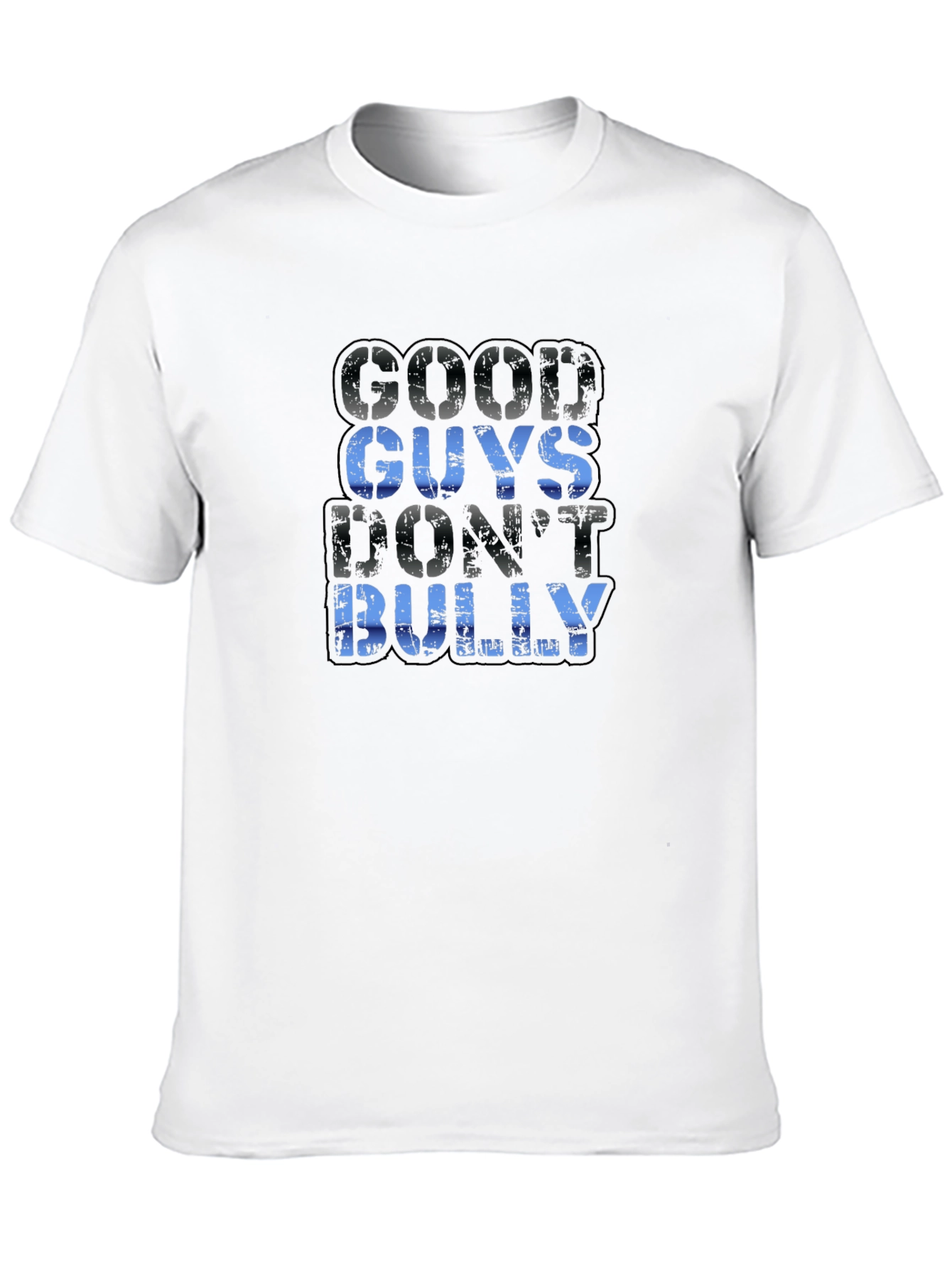 Good Guys Dont Bully Black Graphic Tee