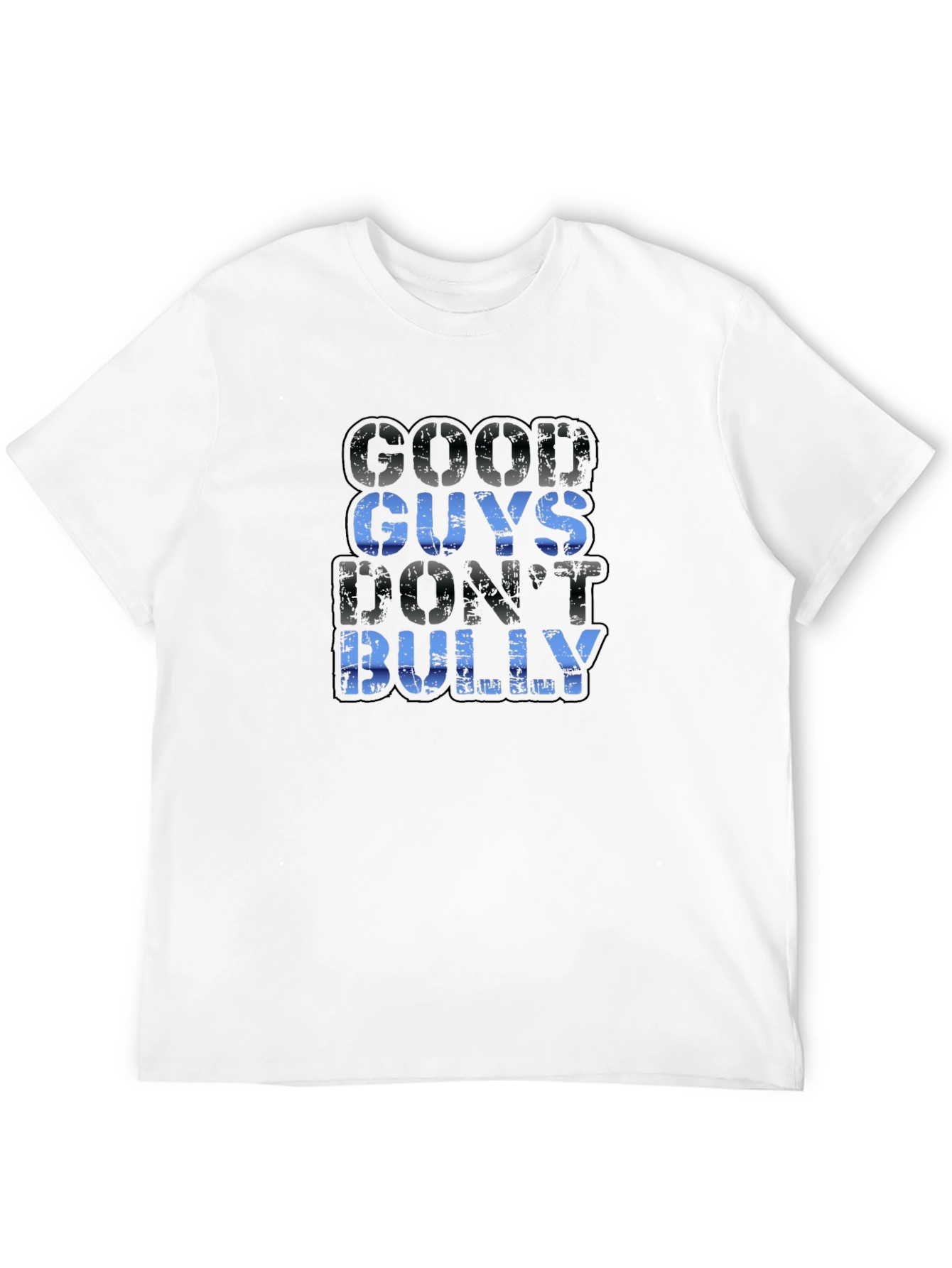 Good Guys Dont Bully Black Graphic Tee