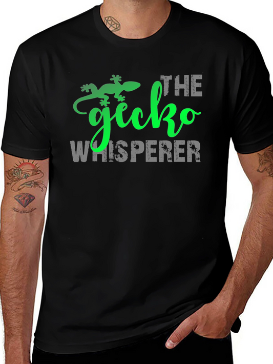 Gecko Whisperer Graphic Tee - Unique Animal Lover Gift