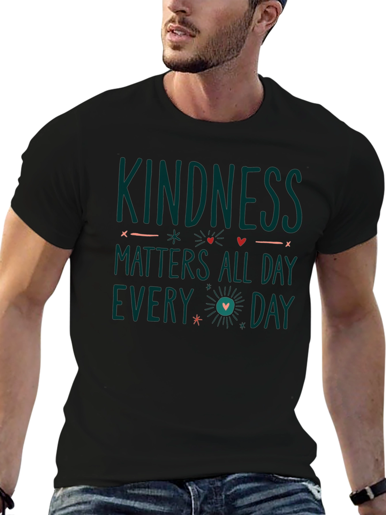 Kindness Matters Graphic Tee - Black