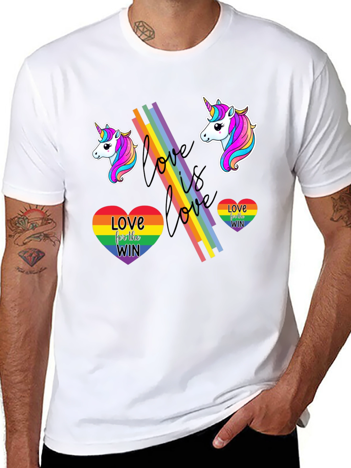 Love Wins Unicorn Graphic Tee