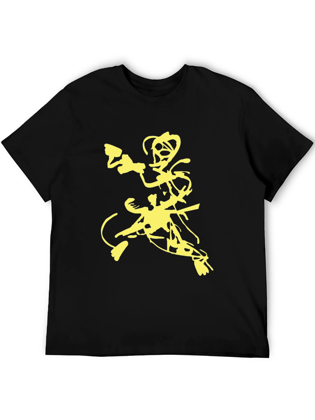 Abstract Graphic Print Tee - Modern Streetwear Style