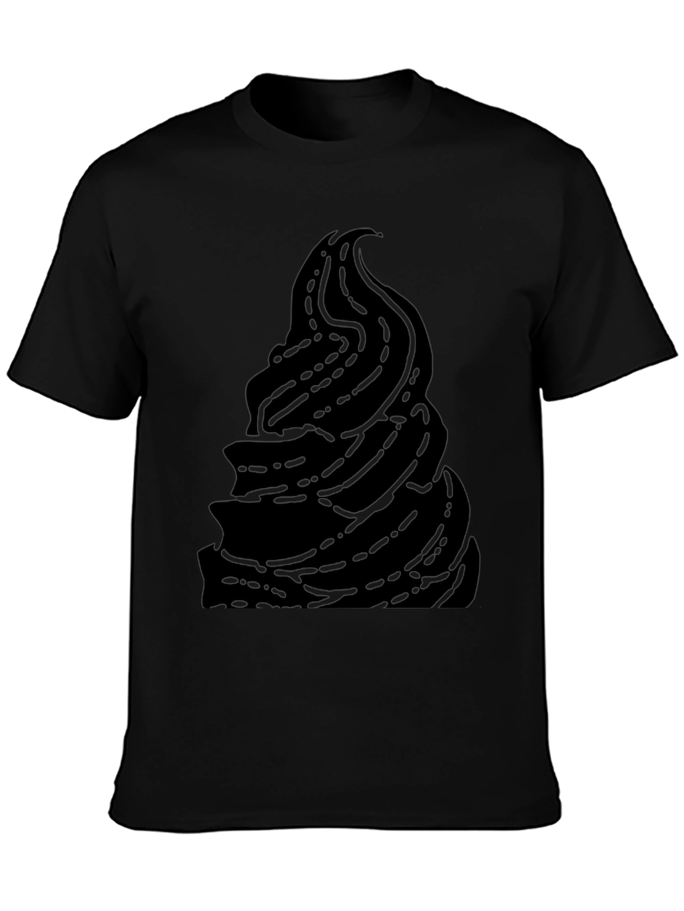 Unique Black Ice Cream Graphic T-Shirt