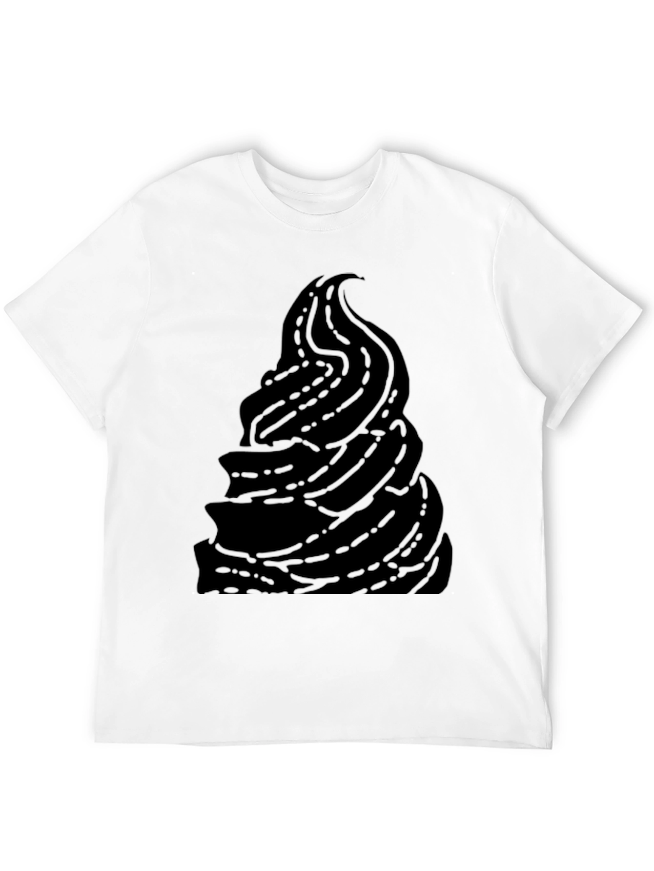 Unique Black Ice Cream Graphic T-Shirt
