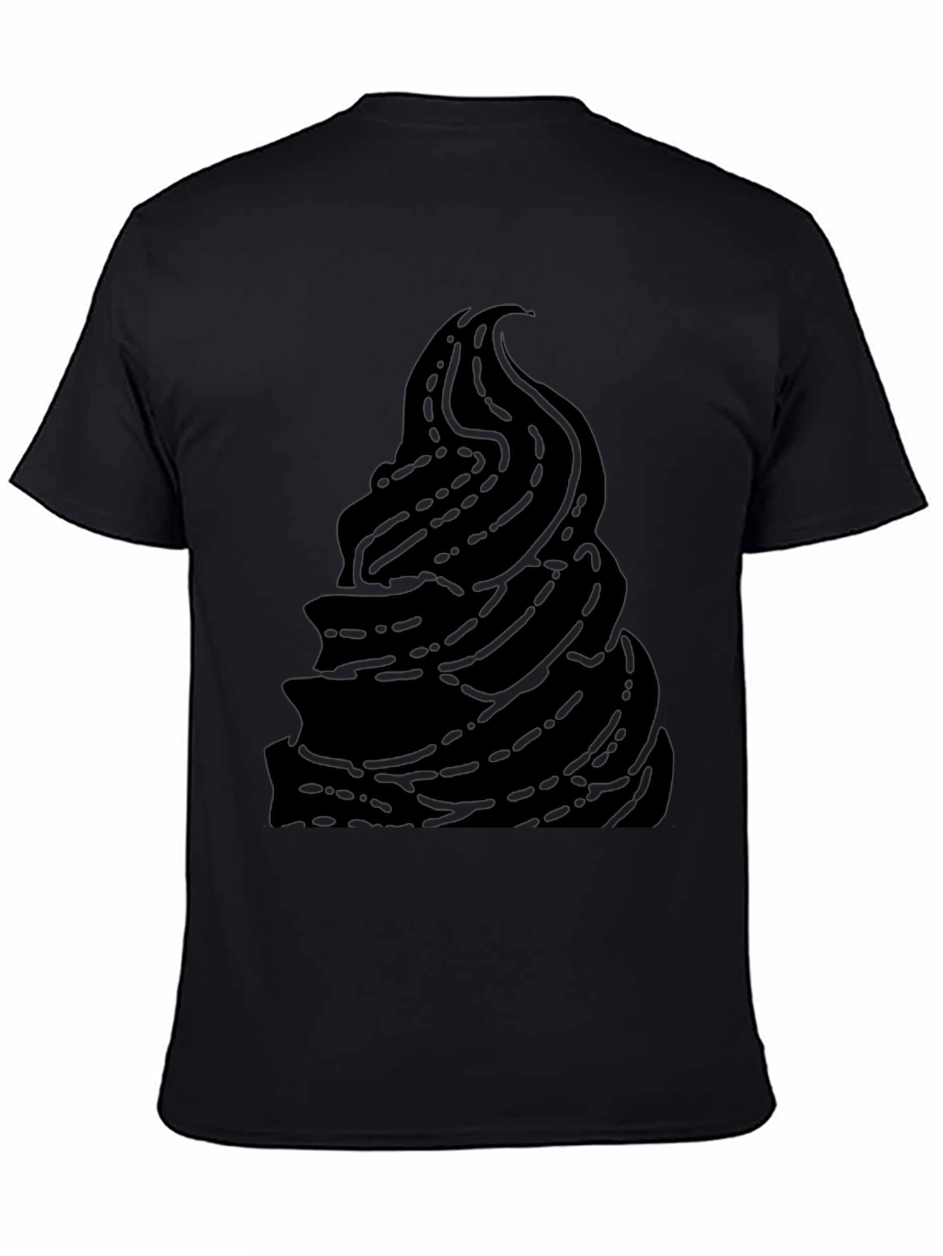 Unique Black Ice Cream Graphic T-Shirt