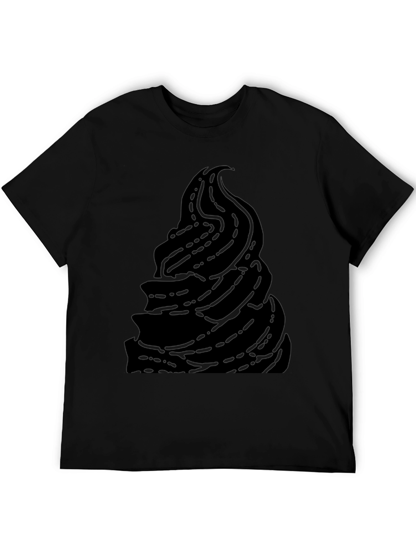 Unique Black Ice Cream Graphic T-Shirt