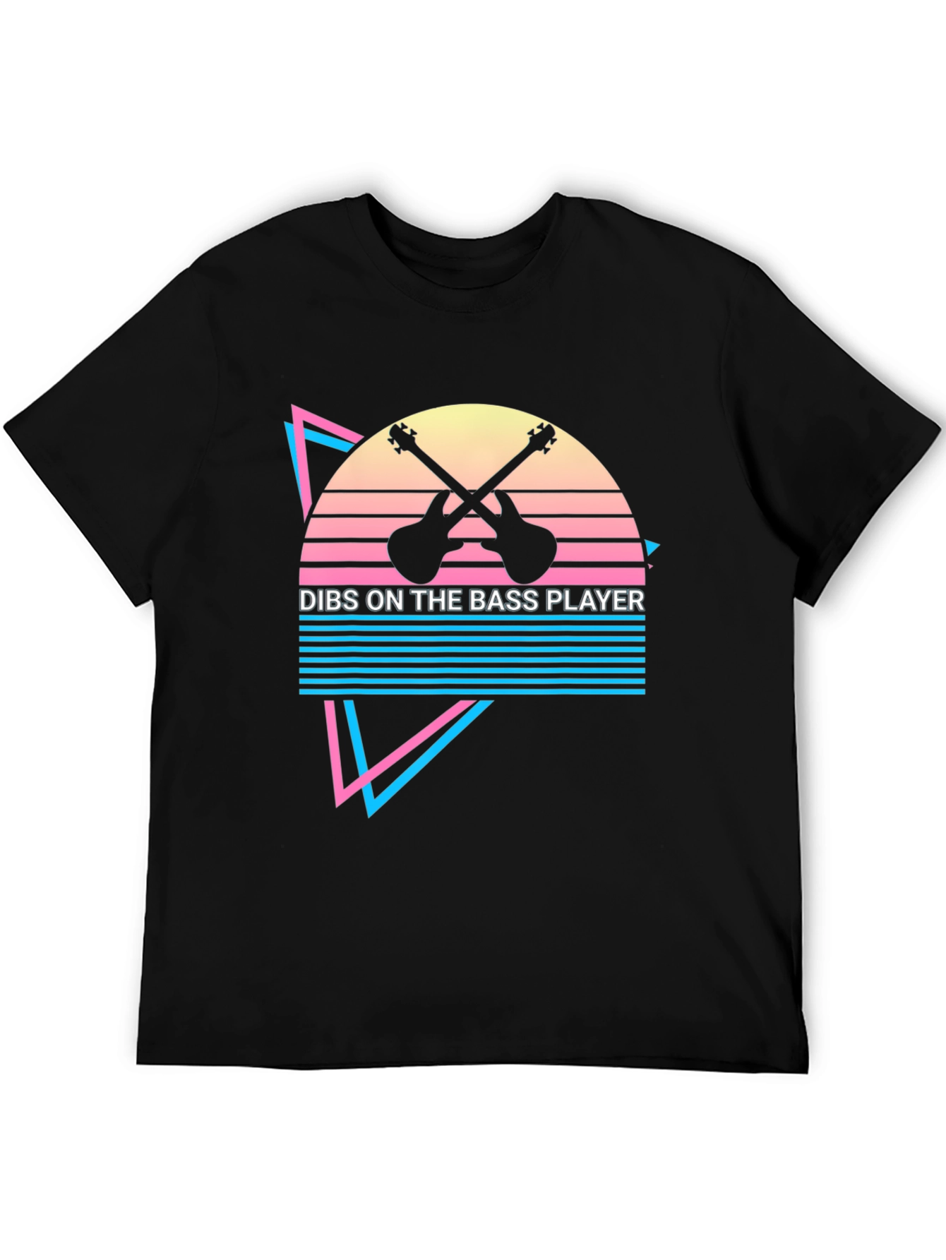 Dibs on the Bass Player Black Graphic Tee