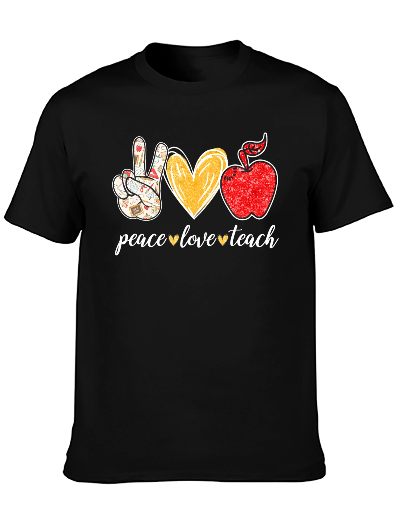 Peace Love Teach Graphic Tee