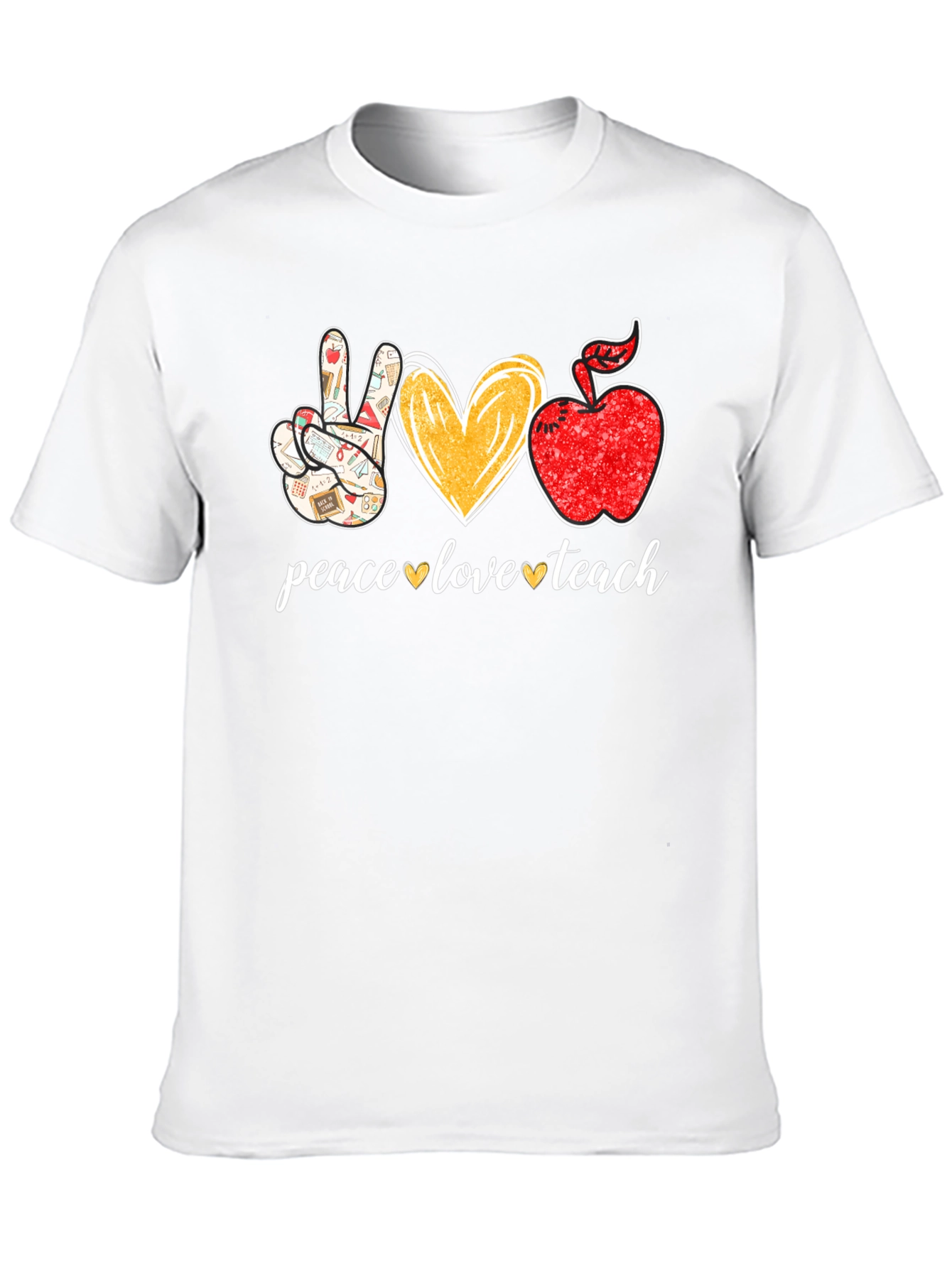 Peace Love Teach Graphic Tee