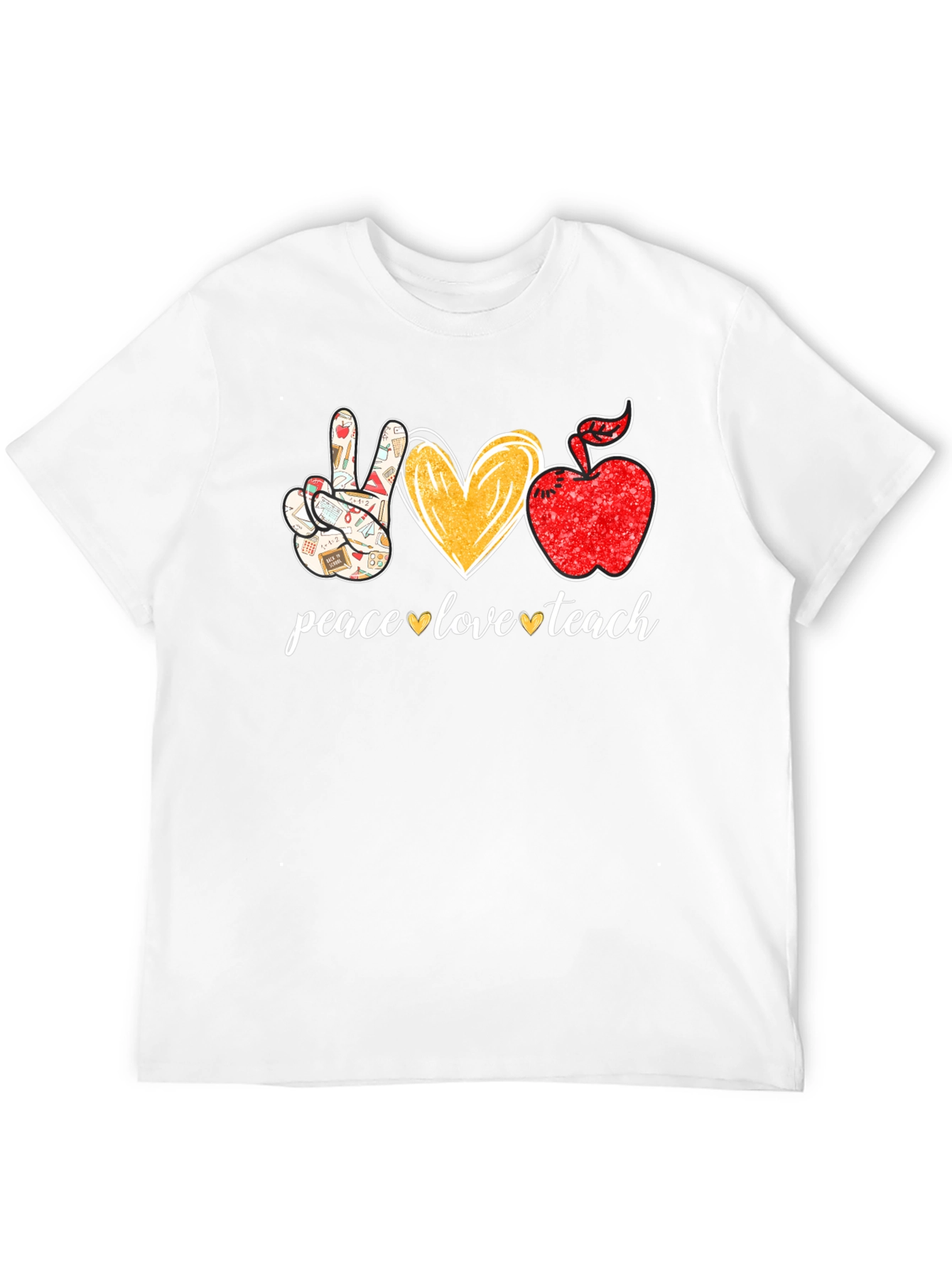 Peace Love Teach Graphic Tee