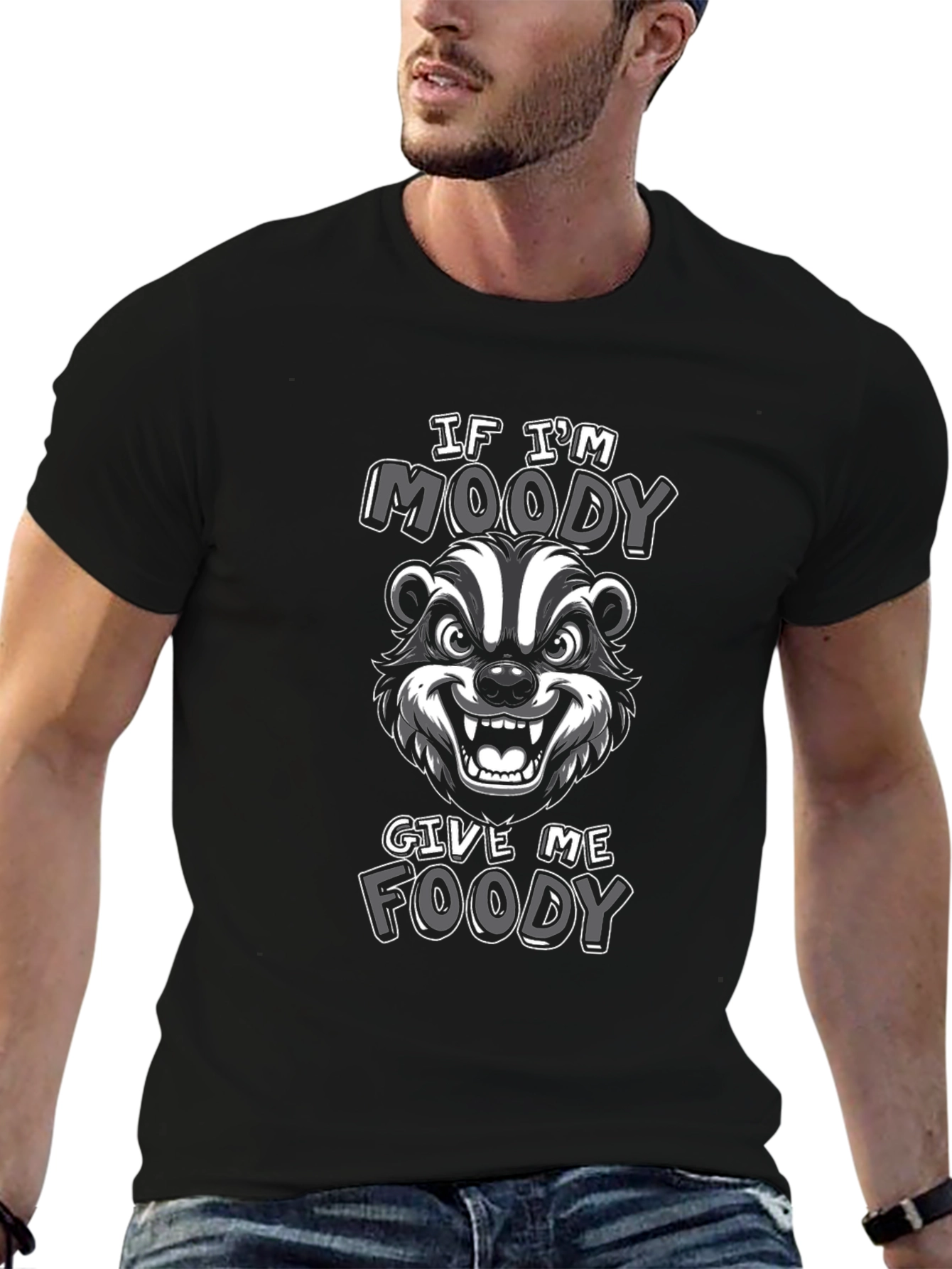 Moody Badger T-Shirt - Funny Graphic Tee