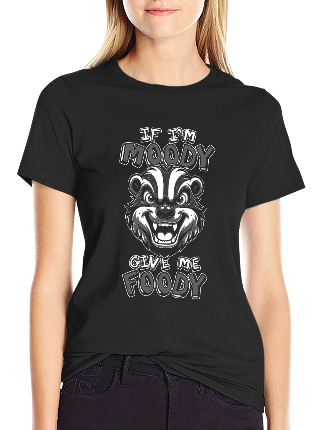 Moody Badger T-Shirt - Funny Graphic Tee