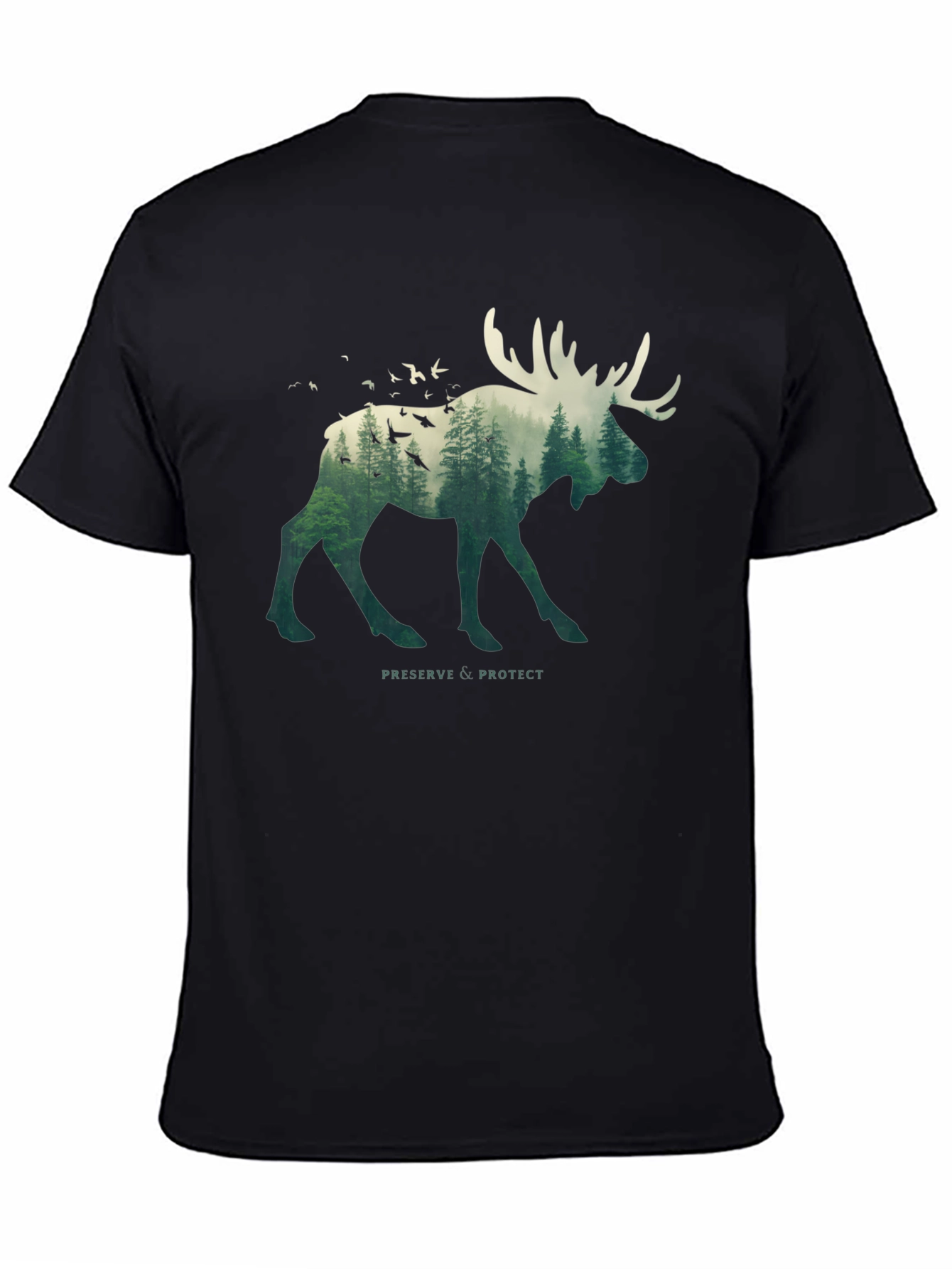 Nature Moose Graphic T-Shirt - Preserve & Protect
