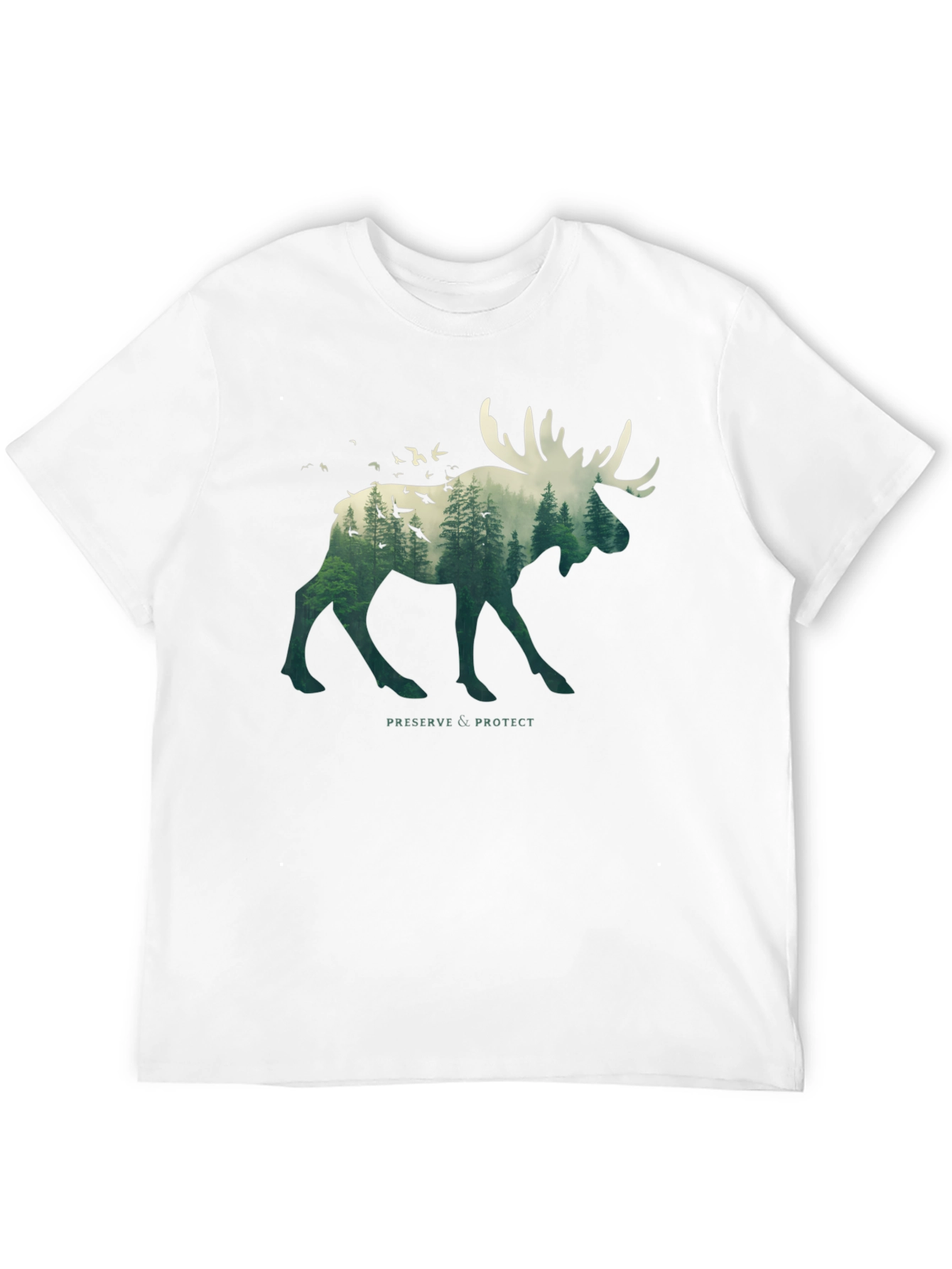 Nature Moose Graphic T-Shirt - Preserve & Protect