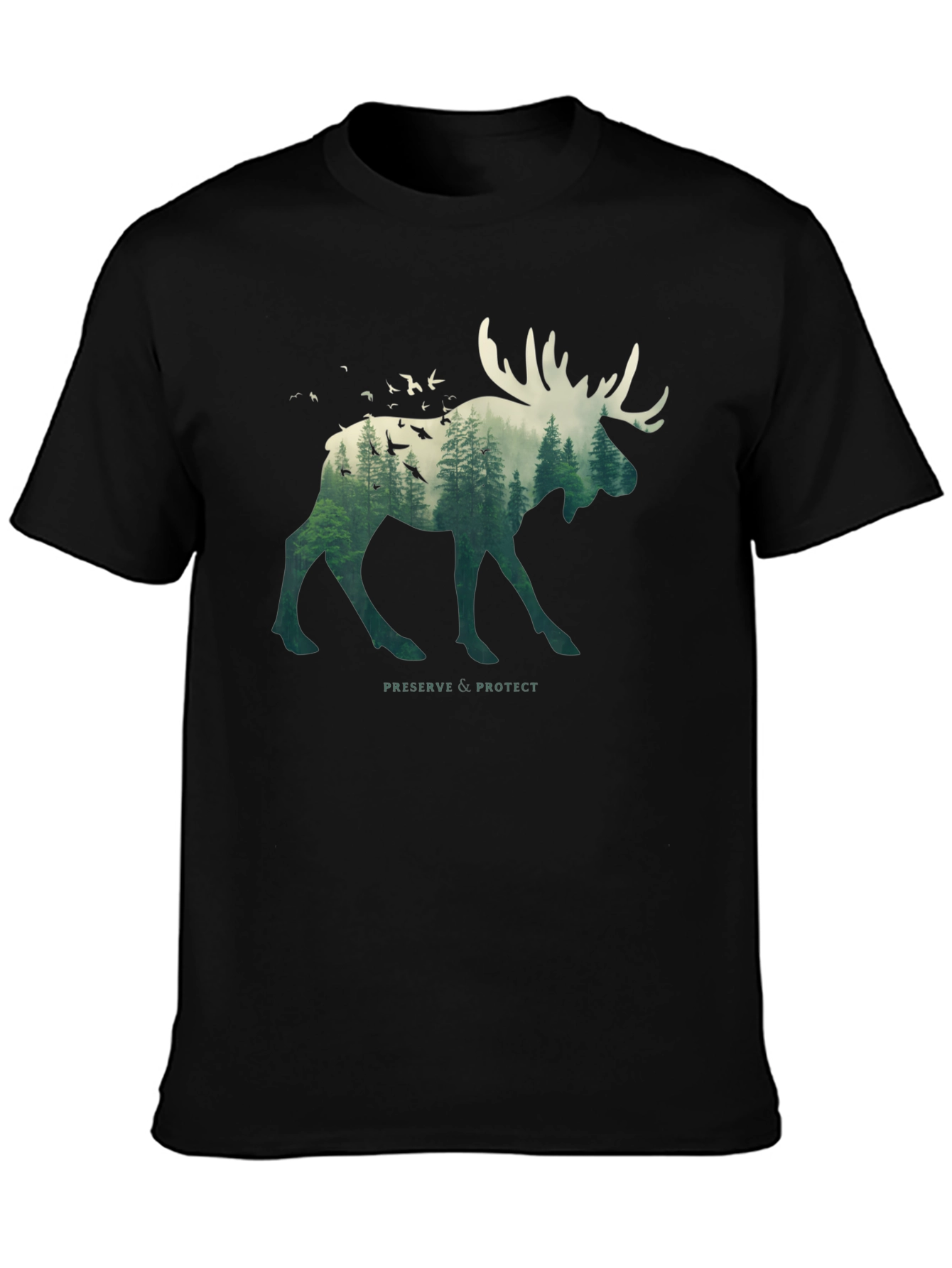 Nature Moose Graphic T-Shirt - Preserve & Protect