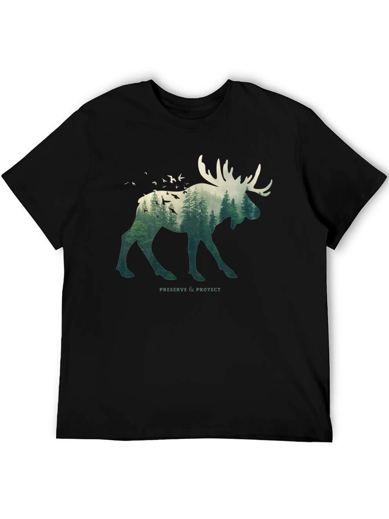 Nature Moose Graphic T-Shirt - Preserve & Protect