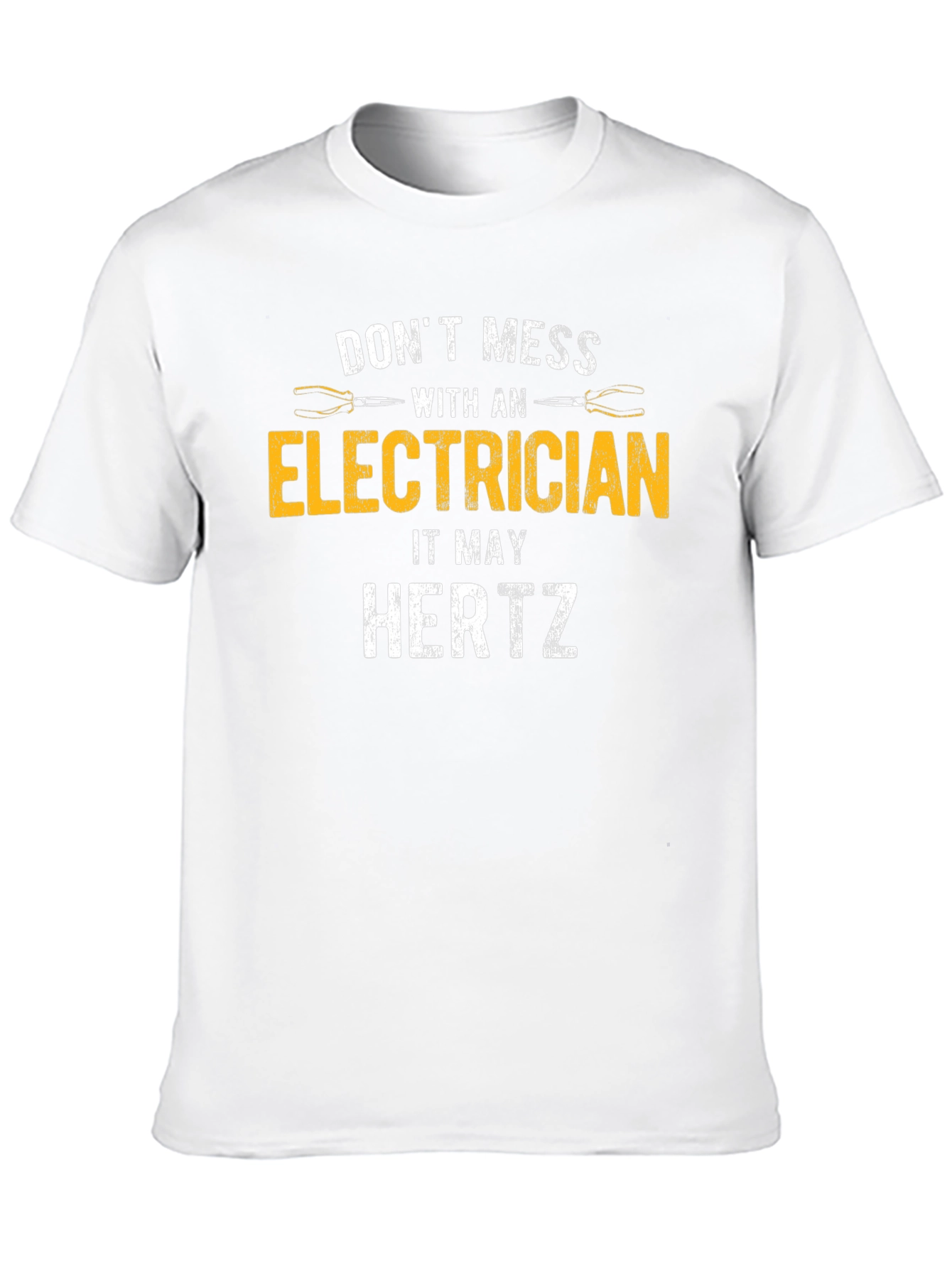 Dont Mess With Electrician Black T-Shirt