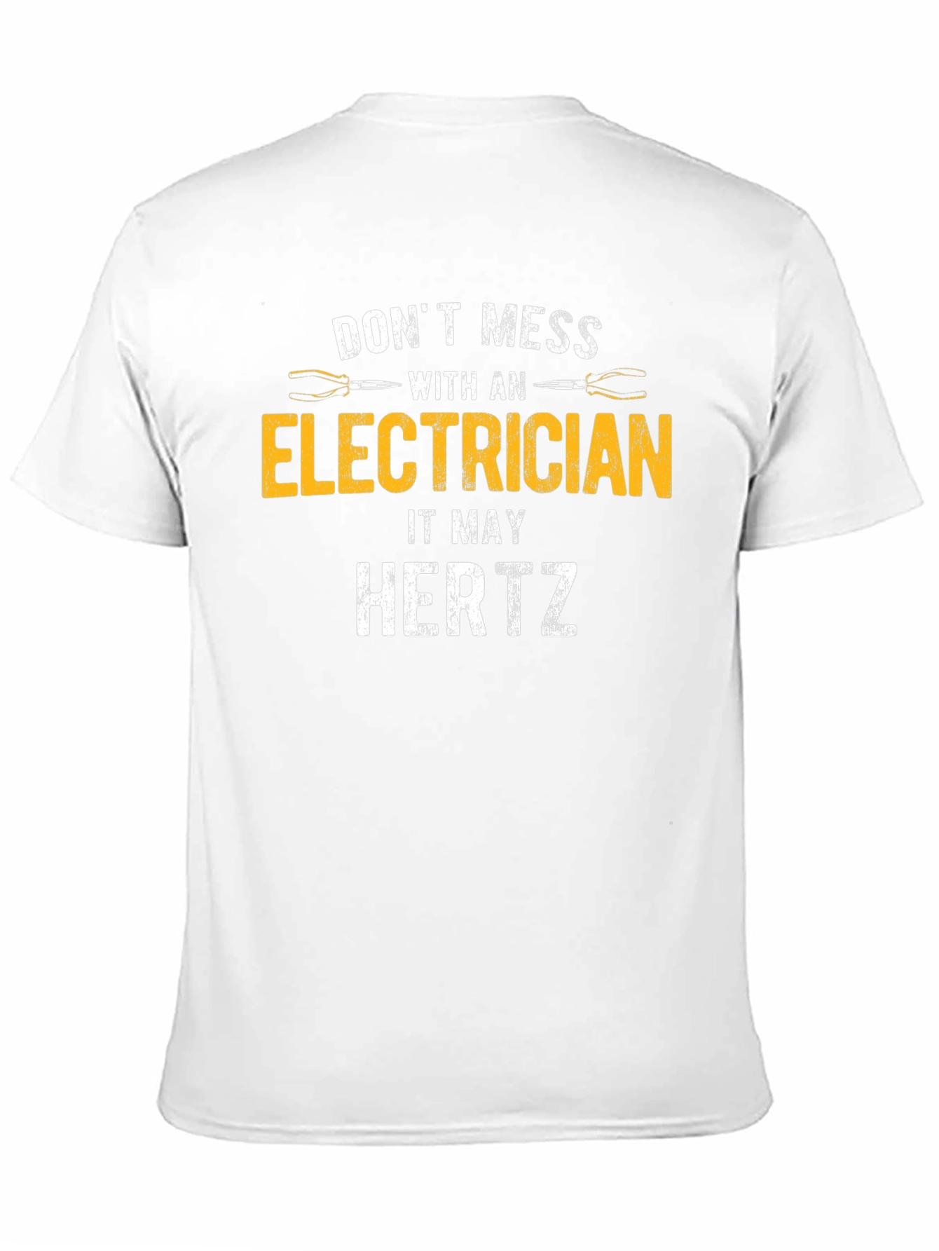 Dont Mess With Electrician Black T-Shirt
