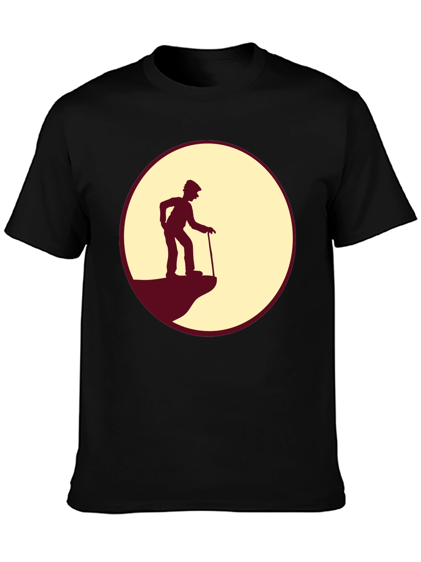 Silhouette Grandpa Tee - Cliff Edge Design
