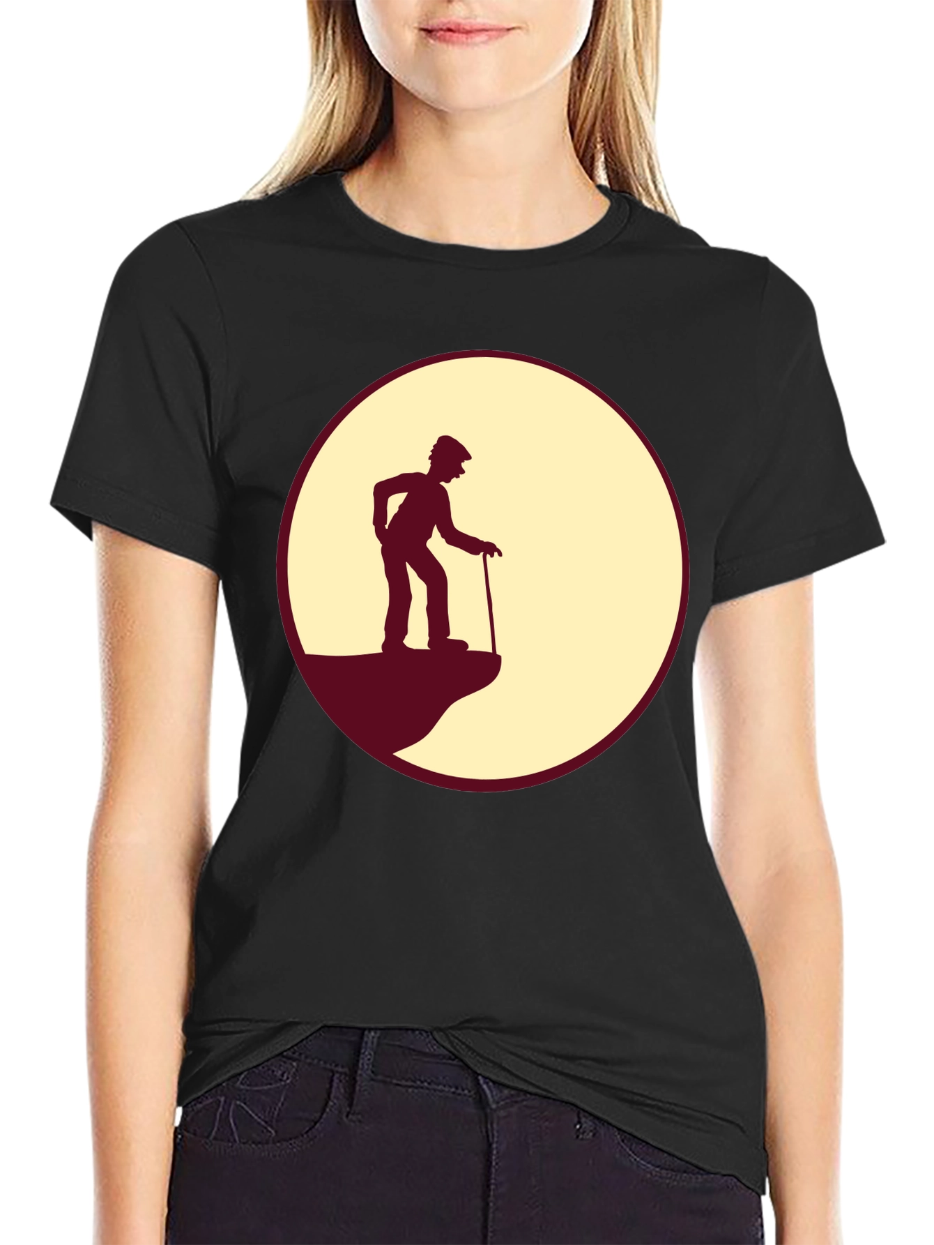 Silhouette Grandpa Tee - Cliff Edge Design