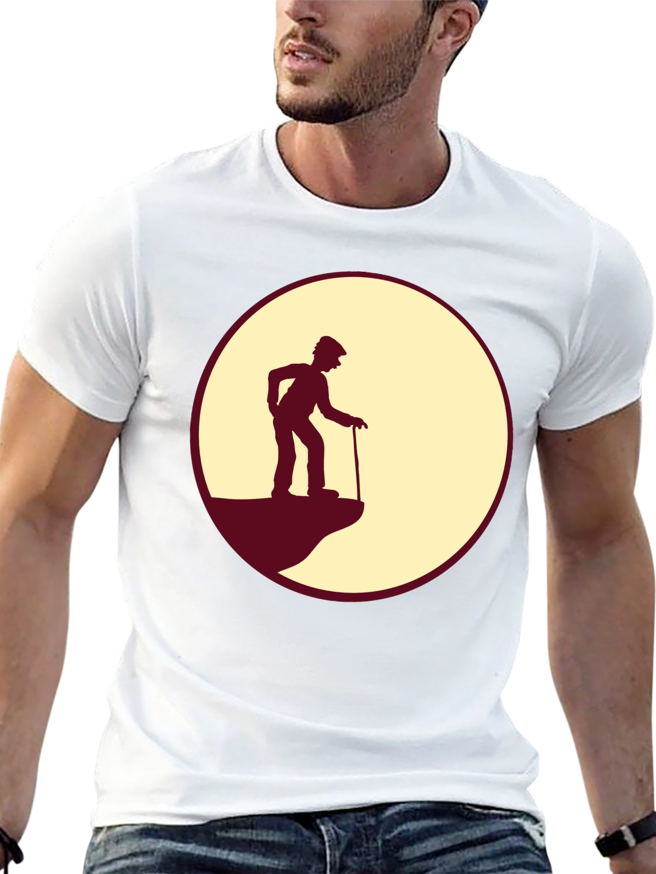 Silhouette Grandpa Tee - Cliff Edge Design