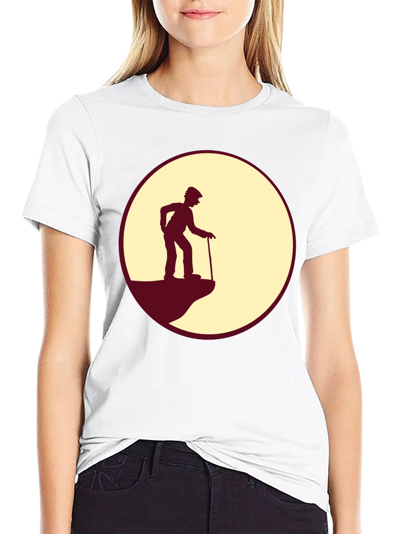 Silhouette Grandpa Tee - Cliff Edge Design