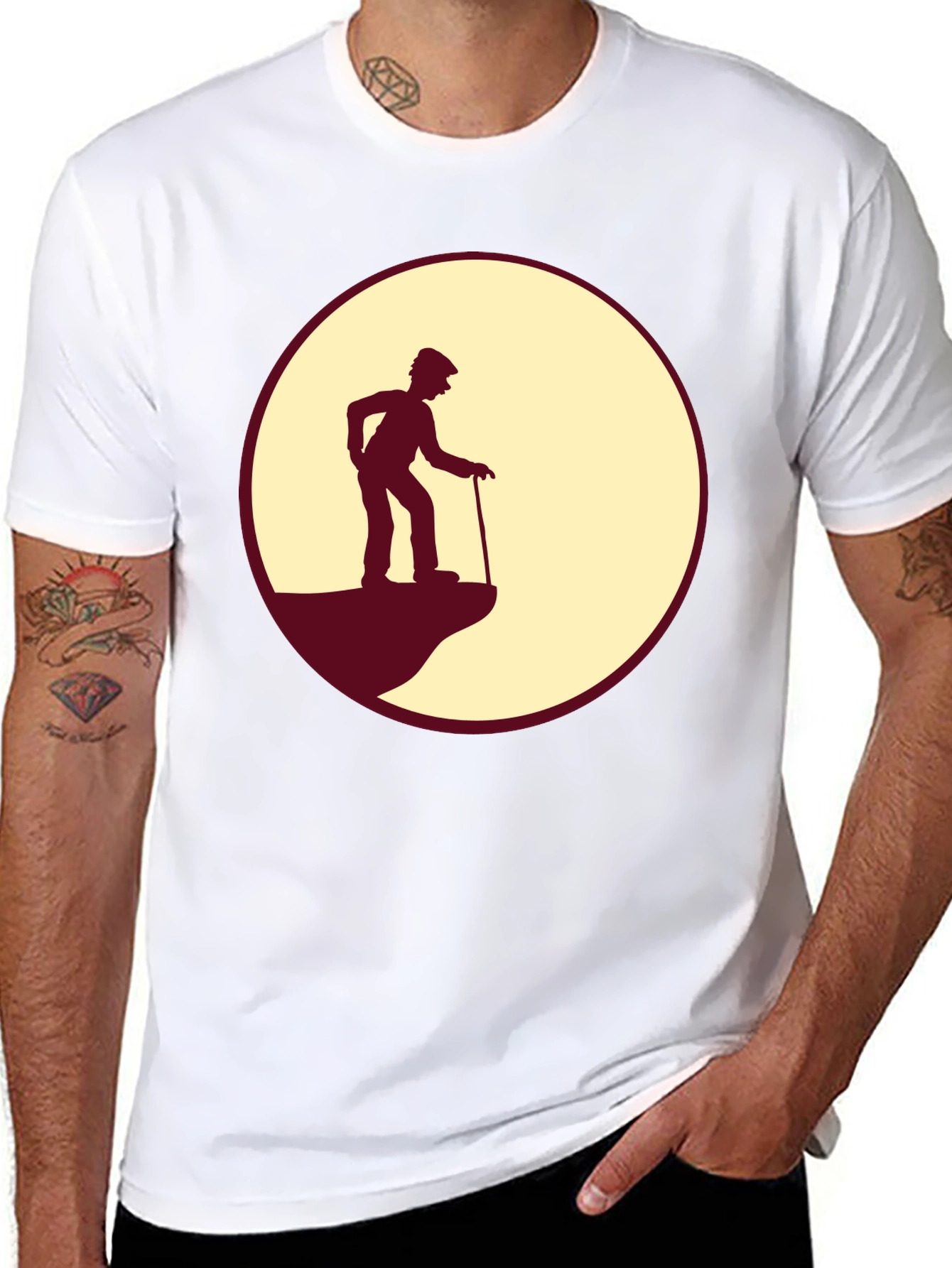 Silhouette Grandpa Tee - Cliff Edge Design
