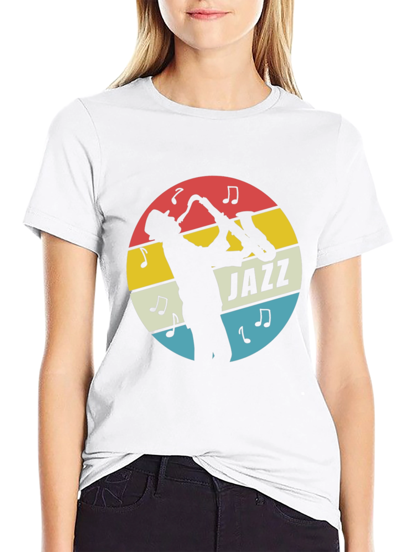 Jazz Saxophone Player Graphic Tee