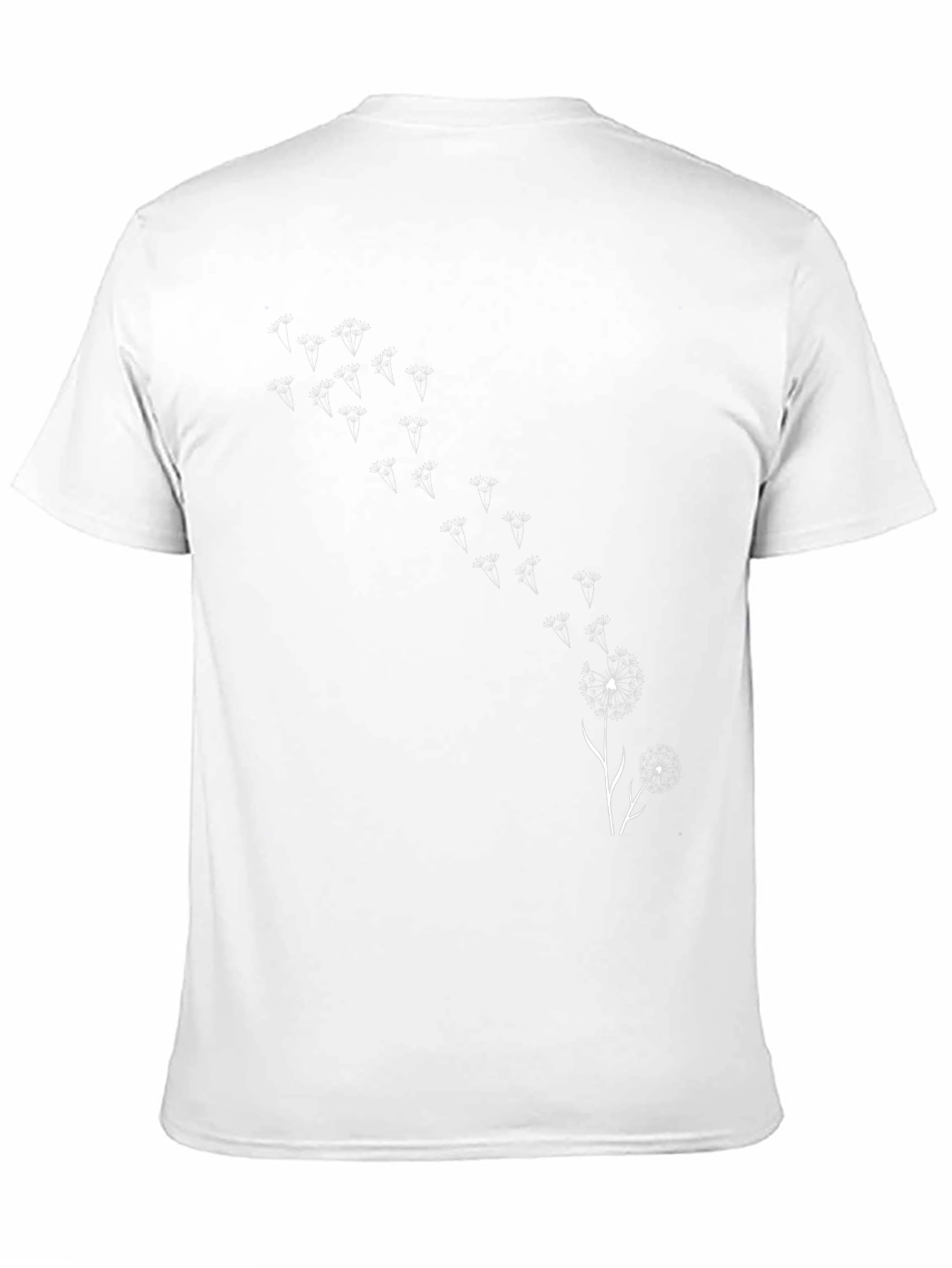 Black Dandelion Wishes T-Shirt - Trendy Graphic Tee