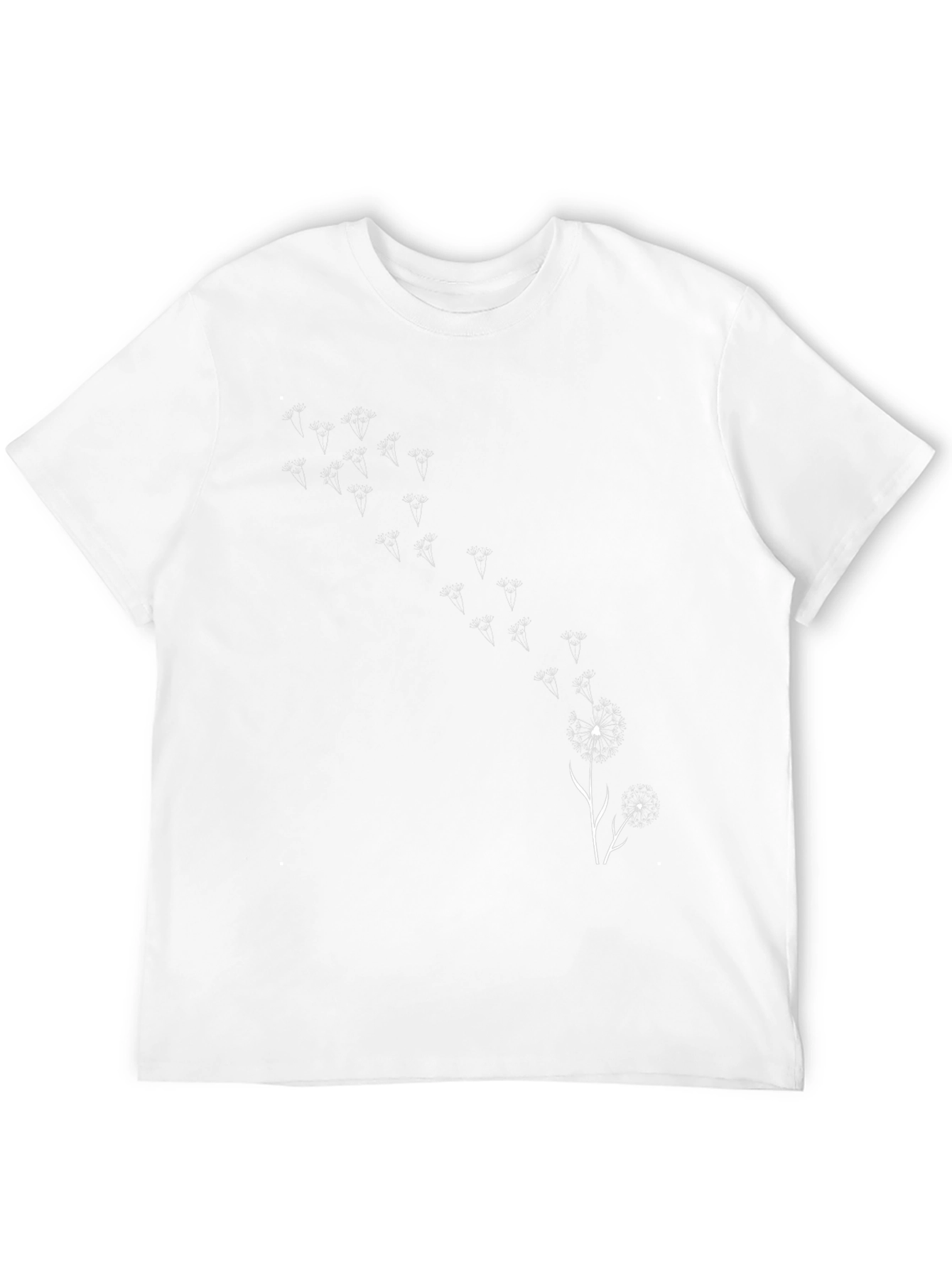 Black Dandelion Wishes T-Shirt - Trendy Graphic Tee