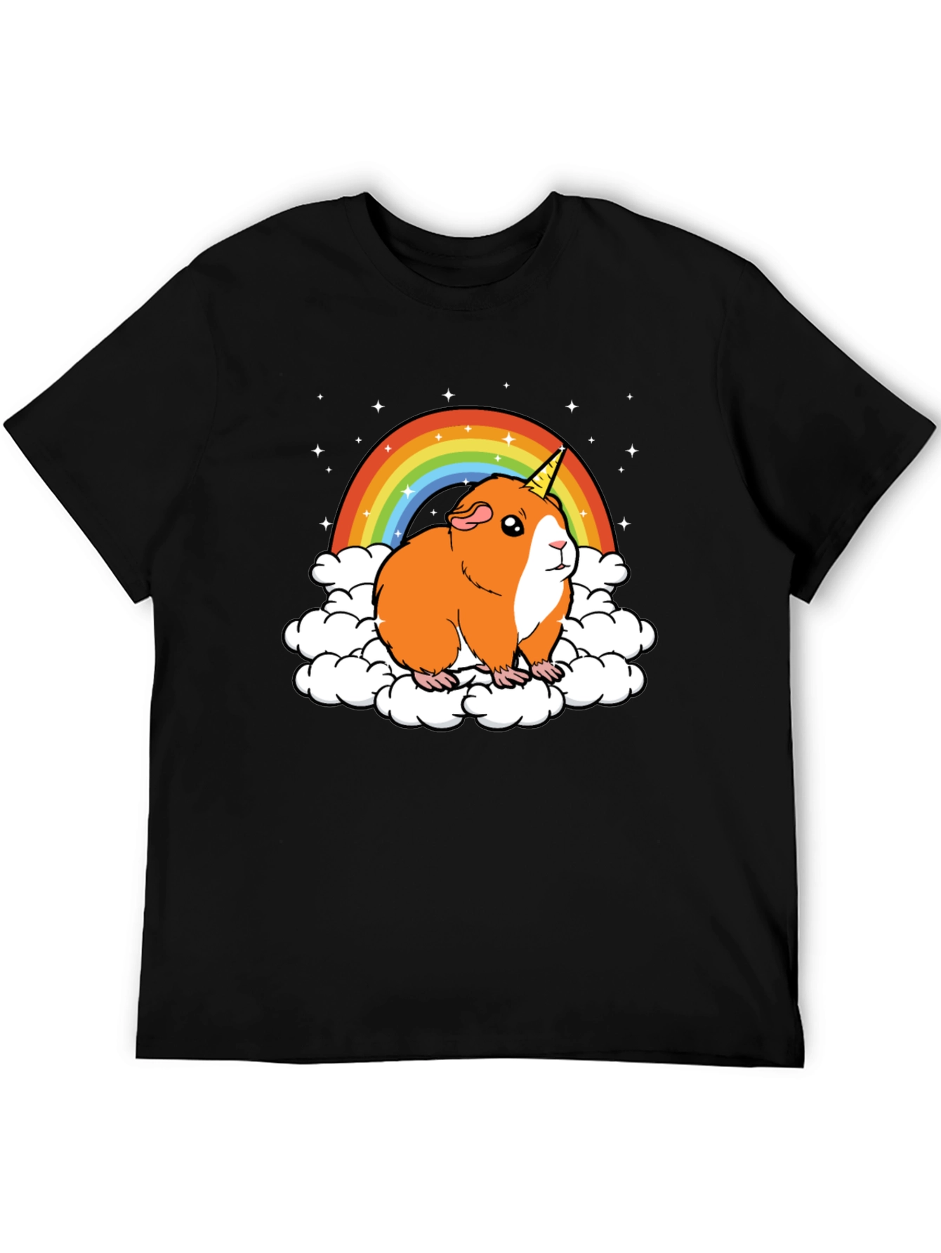 Guinea Pig Unicorn Rainbow Graphic Tee