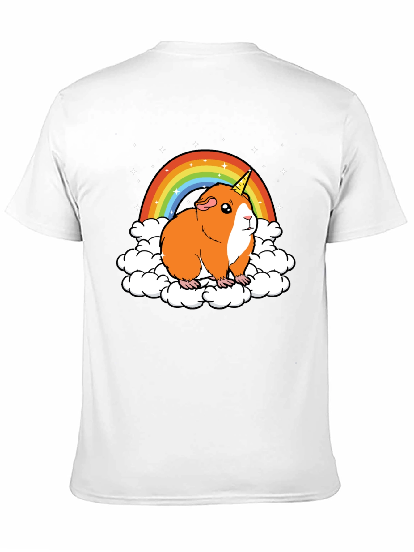Guinea Pig Unicorn Rainbow Graphic Tee