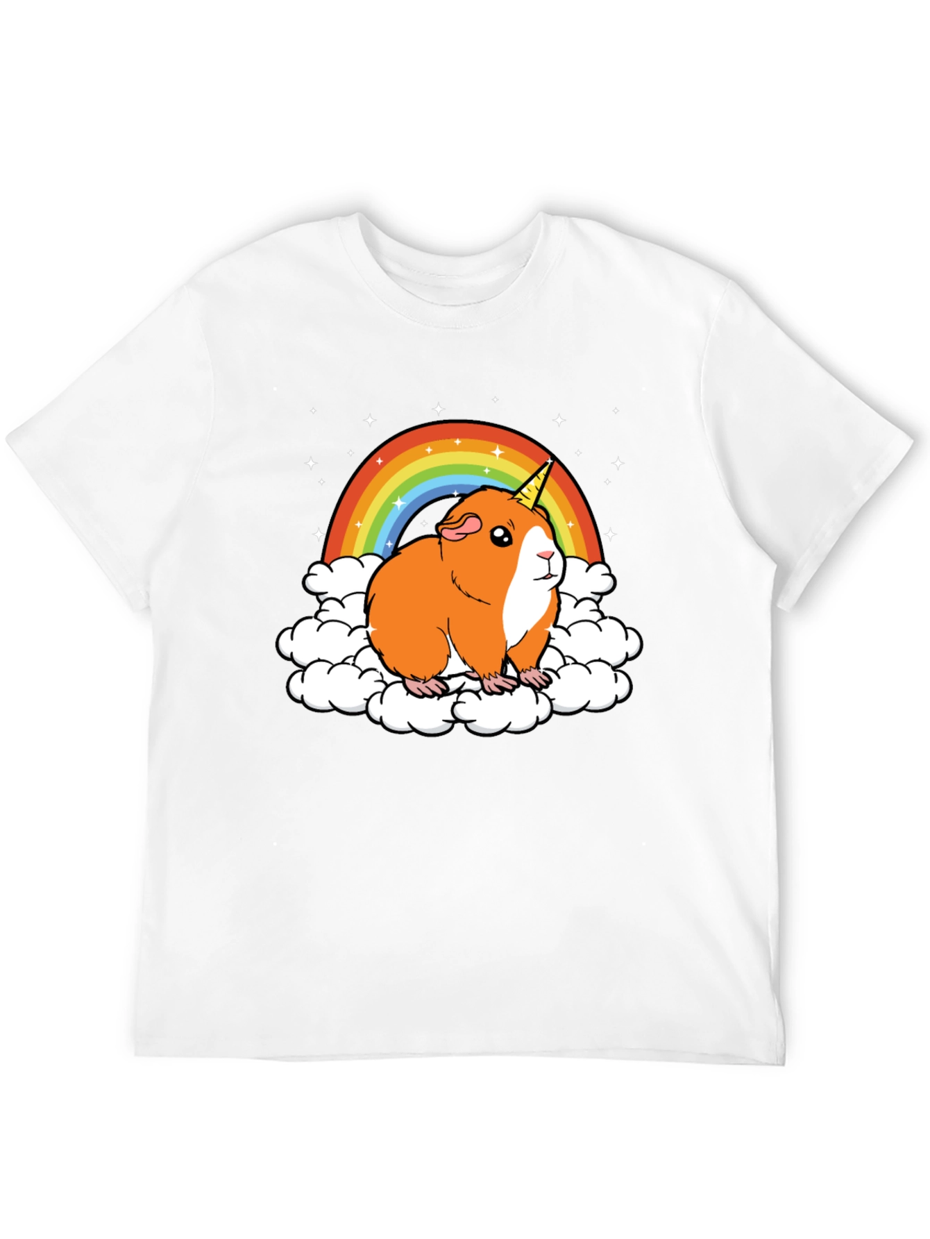Guinea Pig Unicorn Rainbow Graphic Tee