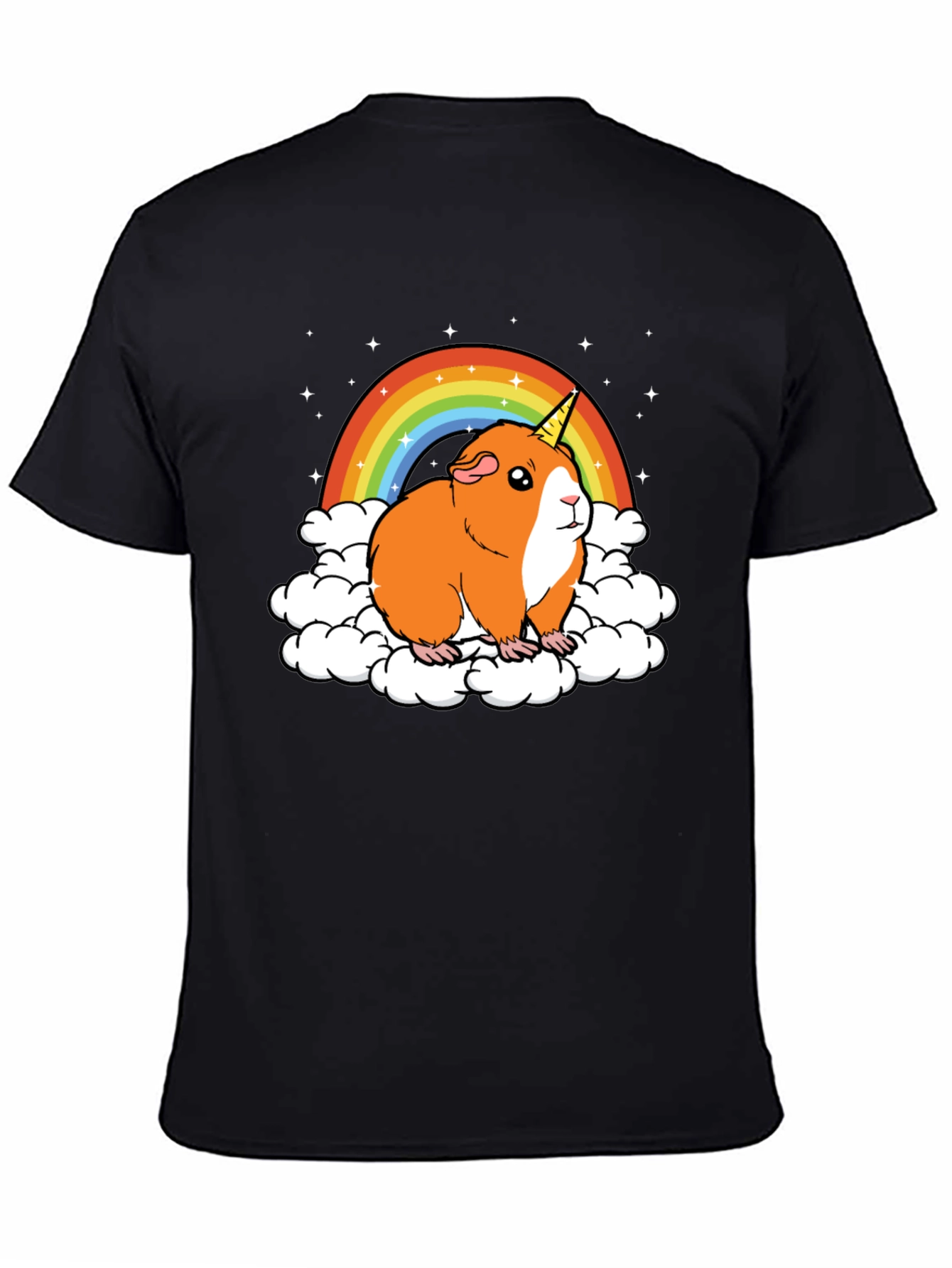 Guinea Pig Unicorn Rainbow Graphic Tee