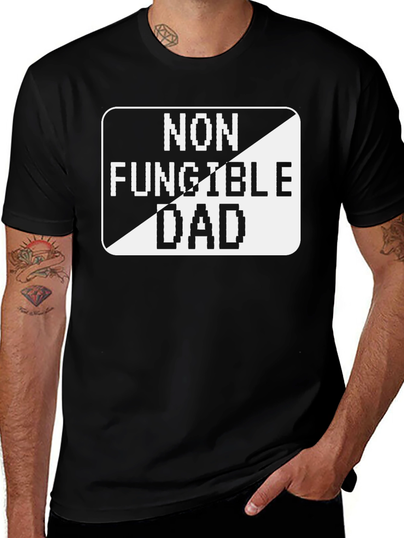 Non Fungible Dad T-Shirt - Black Tee