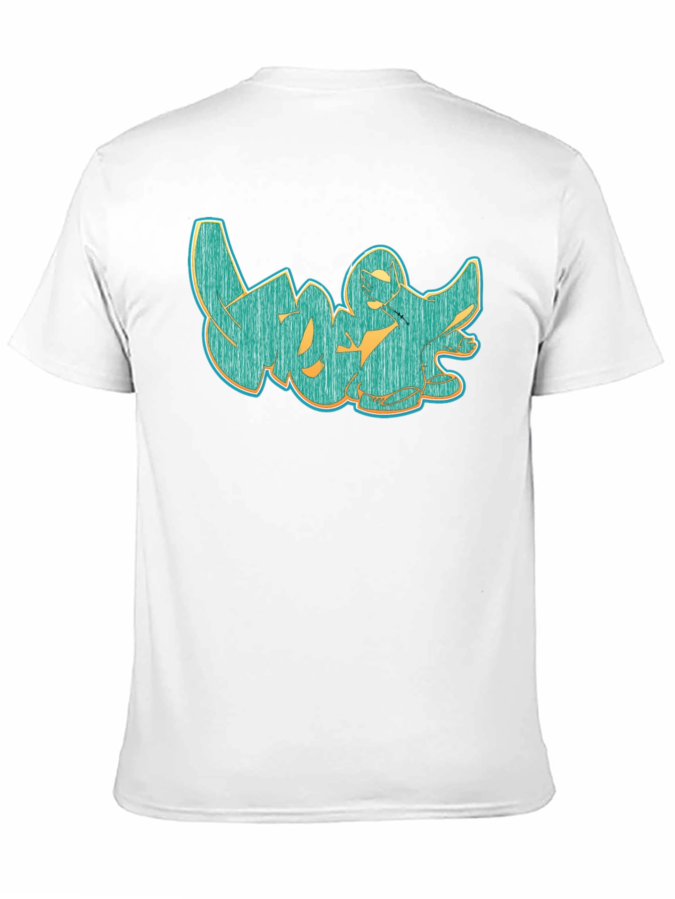 Graffiti Style Graphic Tee - Cool Casual Black T-Shirt